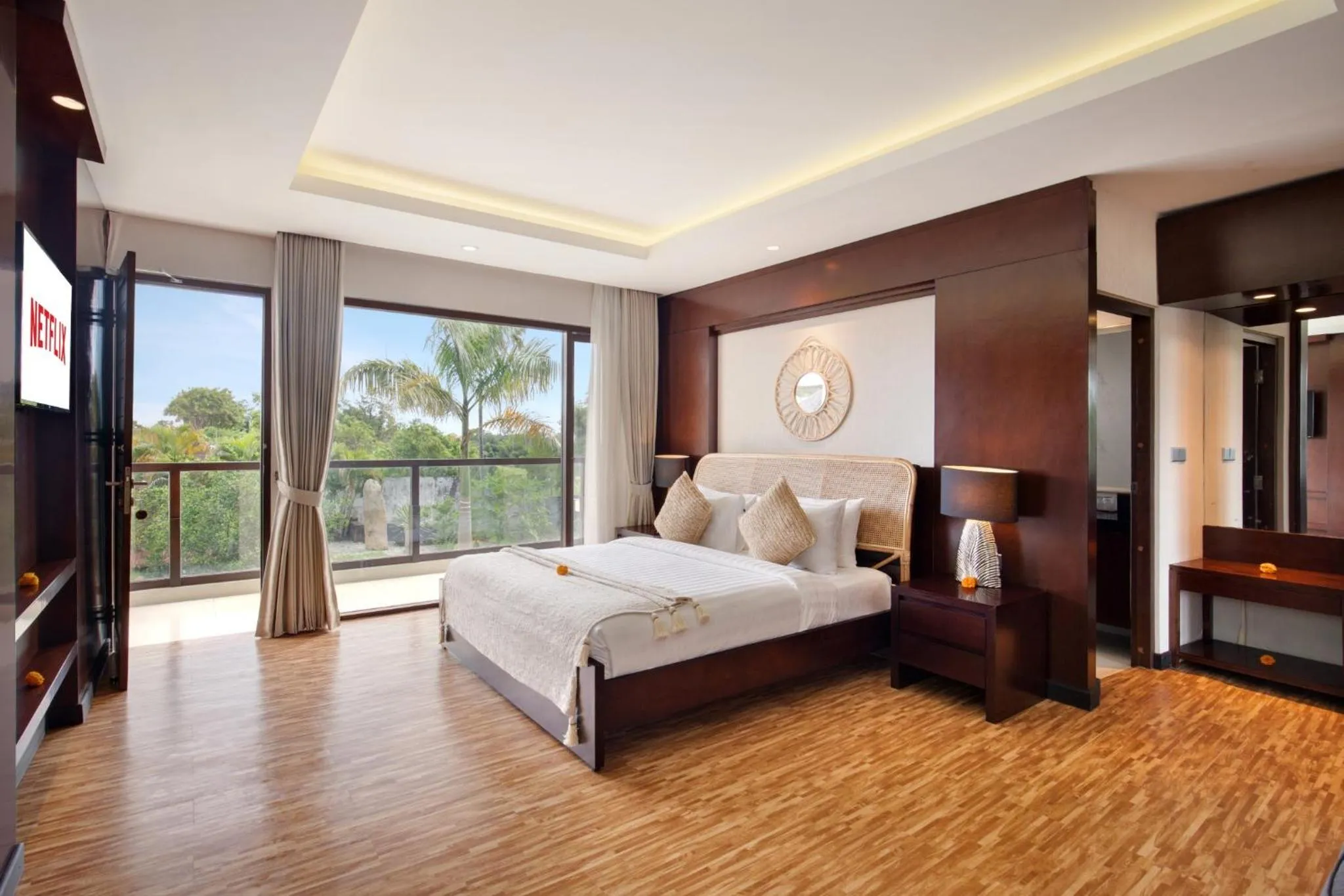Bedroom, Bed in Nara Villa Canggu by Ini Vie Hospitality