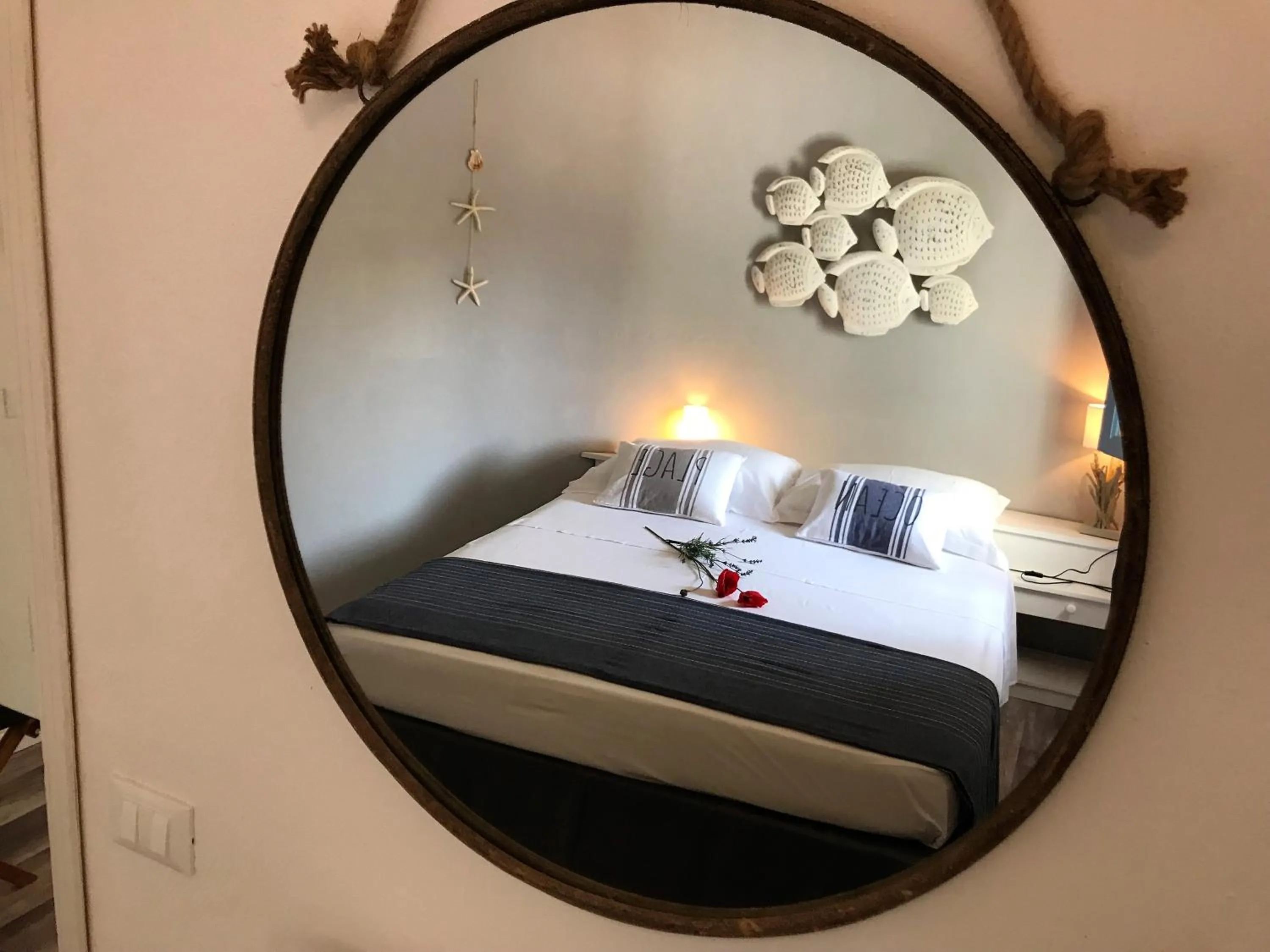 Decorative detail, Bed in Le Lanterne Resort