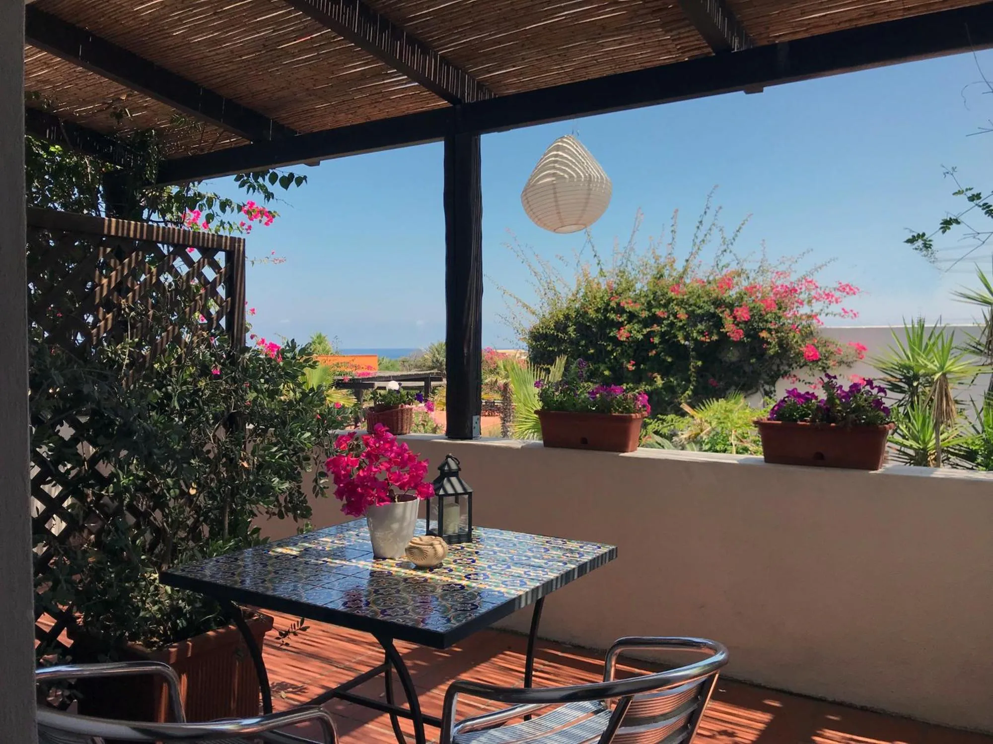 Patio in Le Lanterne Resort