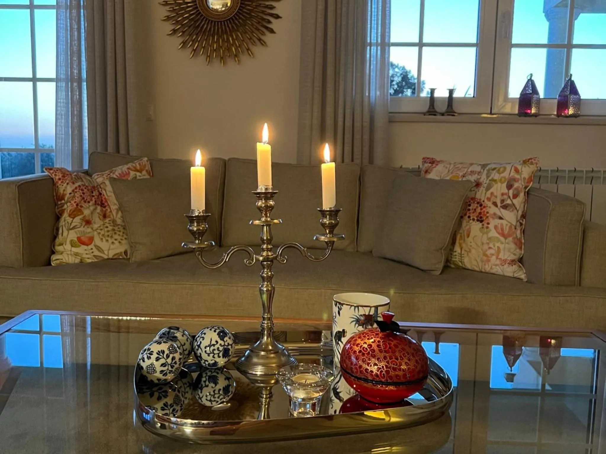 Living room in Villa Tranberg Suites