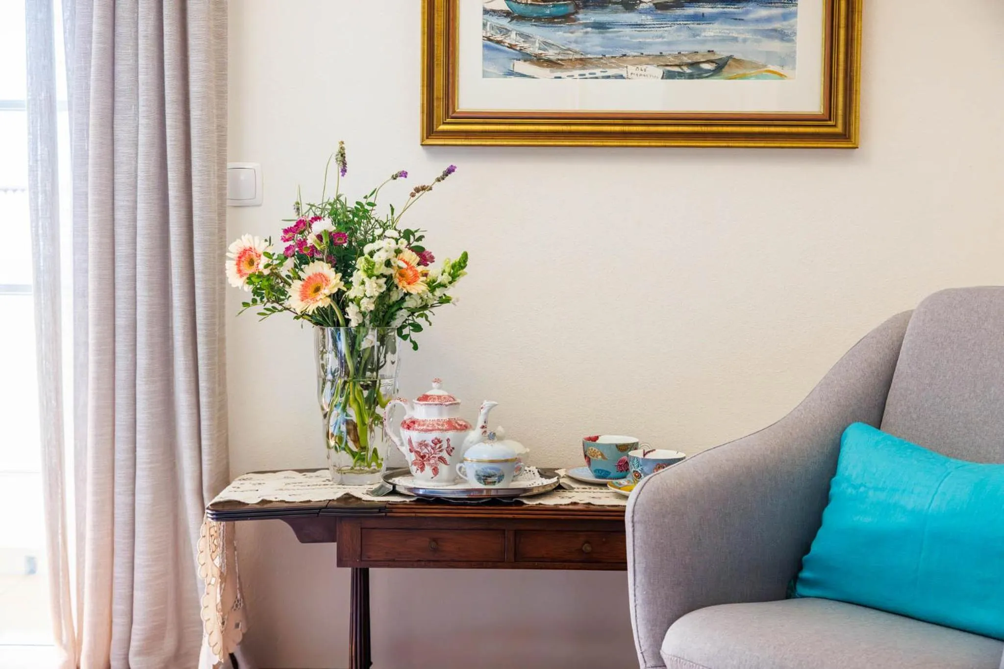 Living room in Villa Tranberg Suites