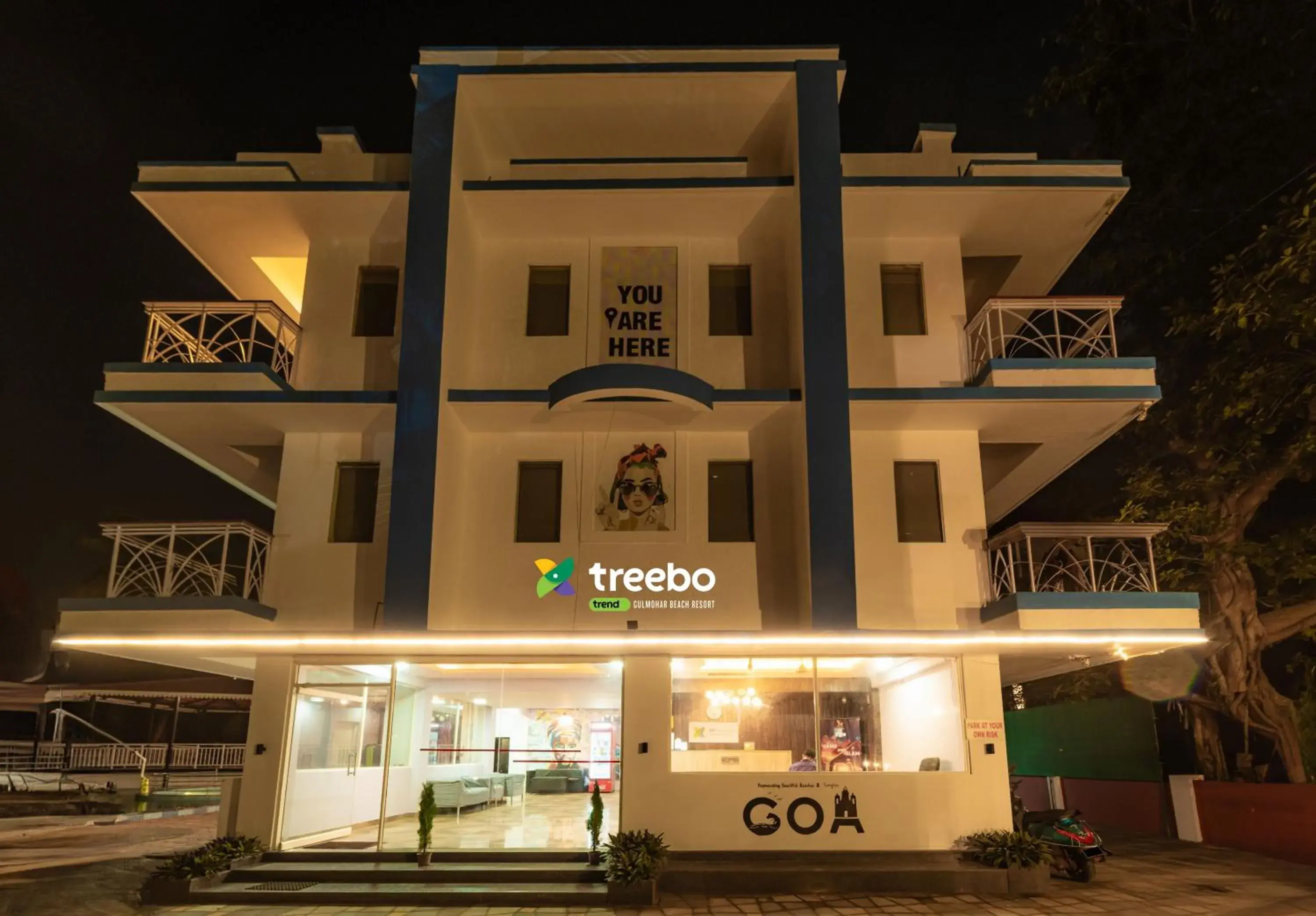 Property building in Treebo Gulmohar Beach Resort with Pool Property building in Treebo Gulmohar Beach Resort with Pool