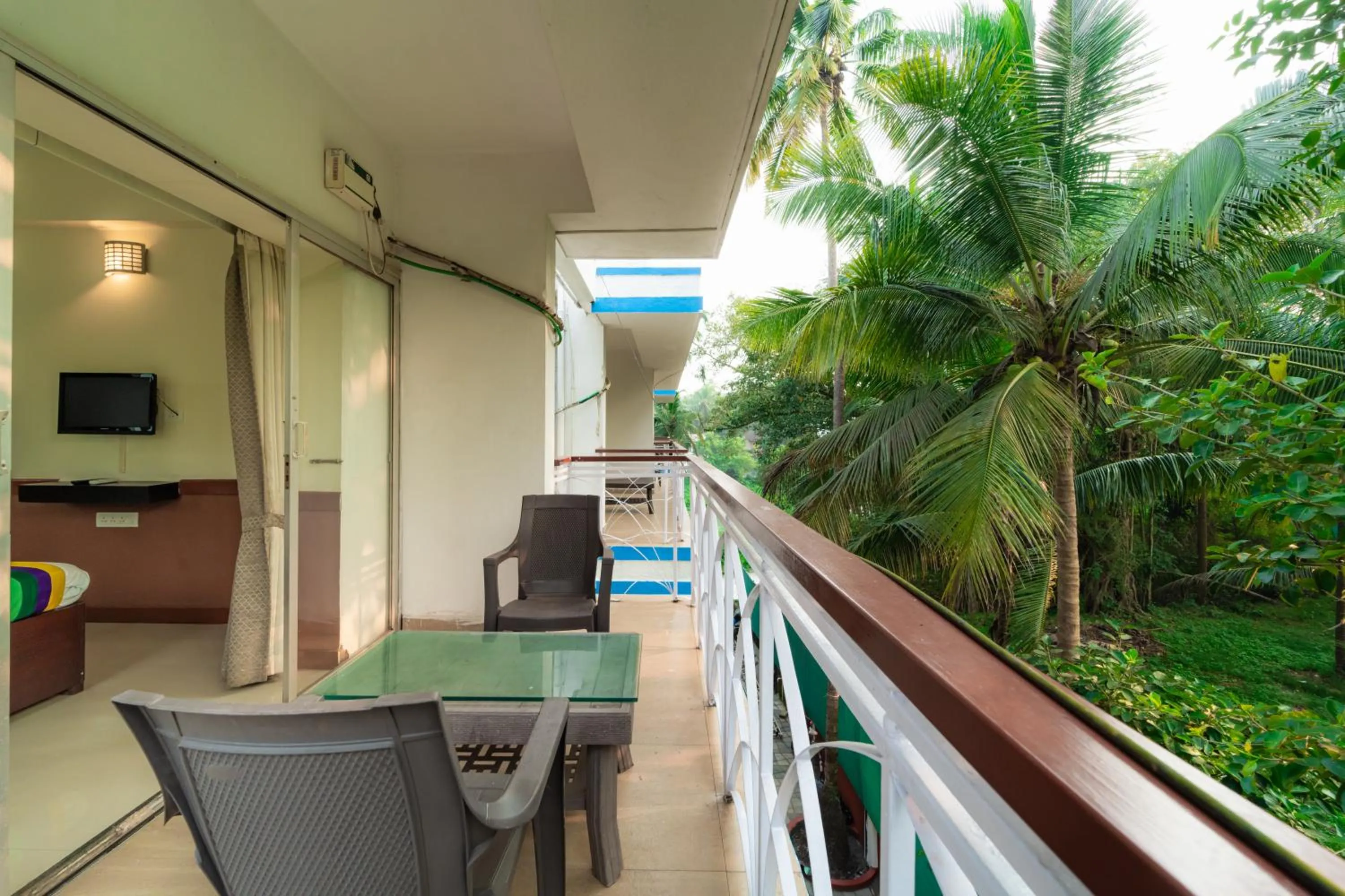 Balcony/Terrace in Treebo Gulmohar Beach Resort with Pool