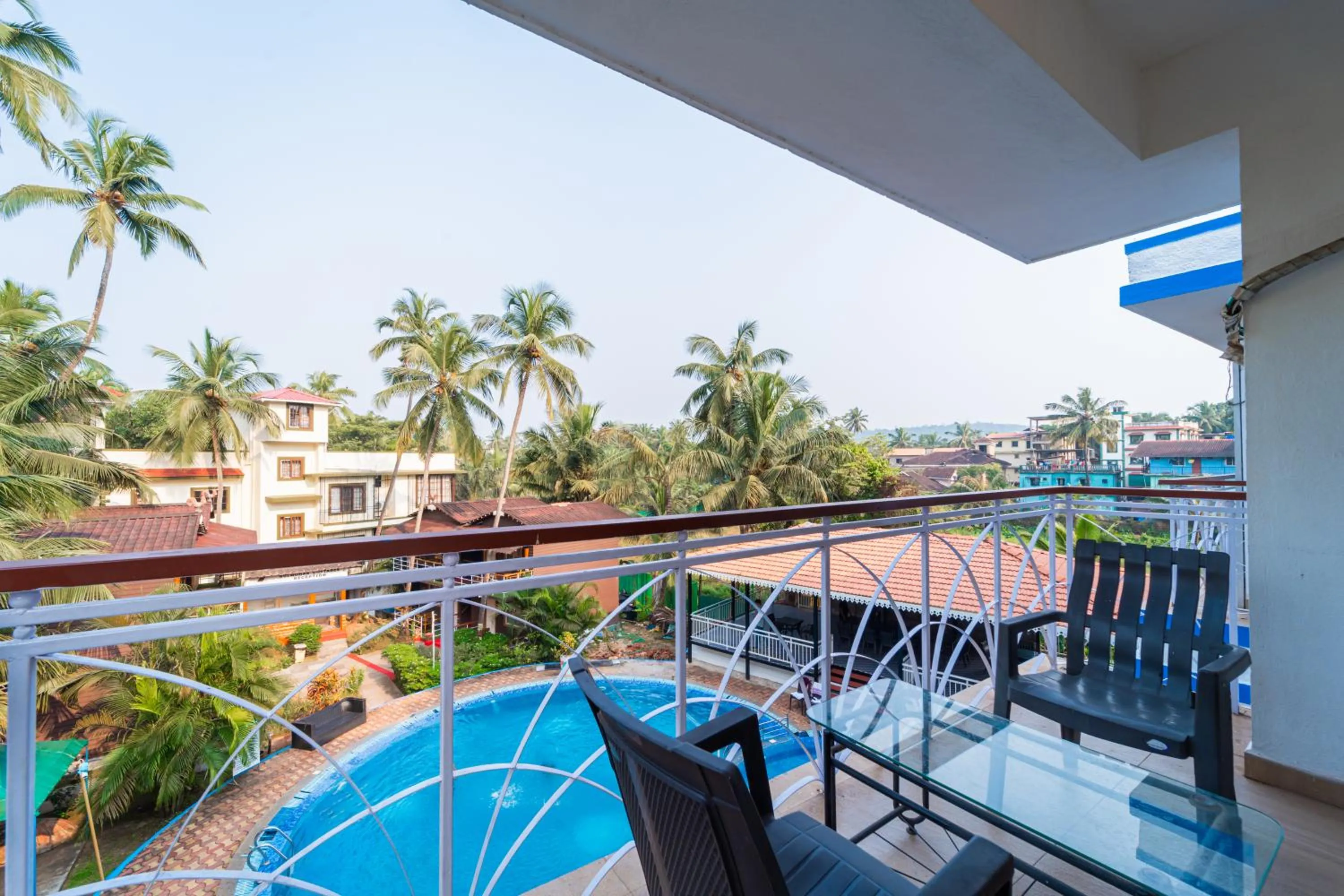 Balcony/Terrace in Treebo Gulmohar Beach Resort with Pool