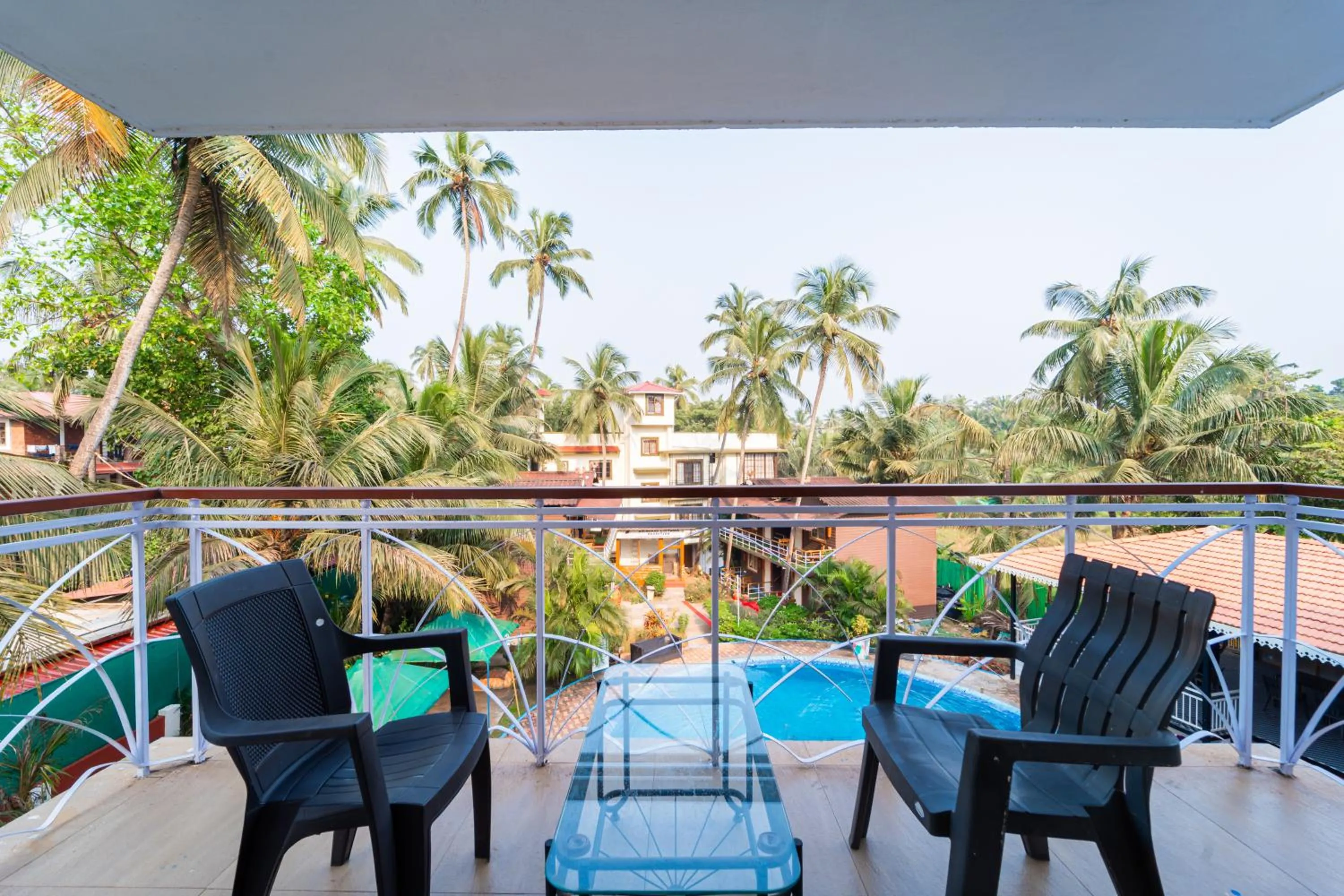 Balcony/Terrace in Treebo Gulmohar Beach Resort with Pool
