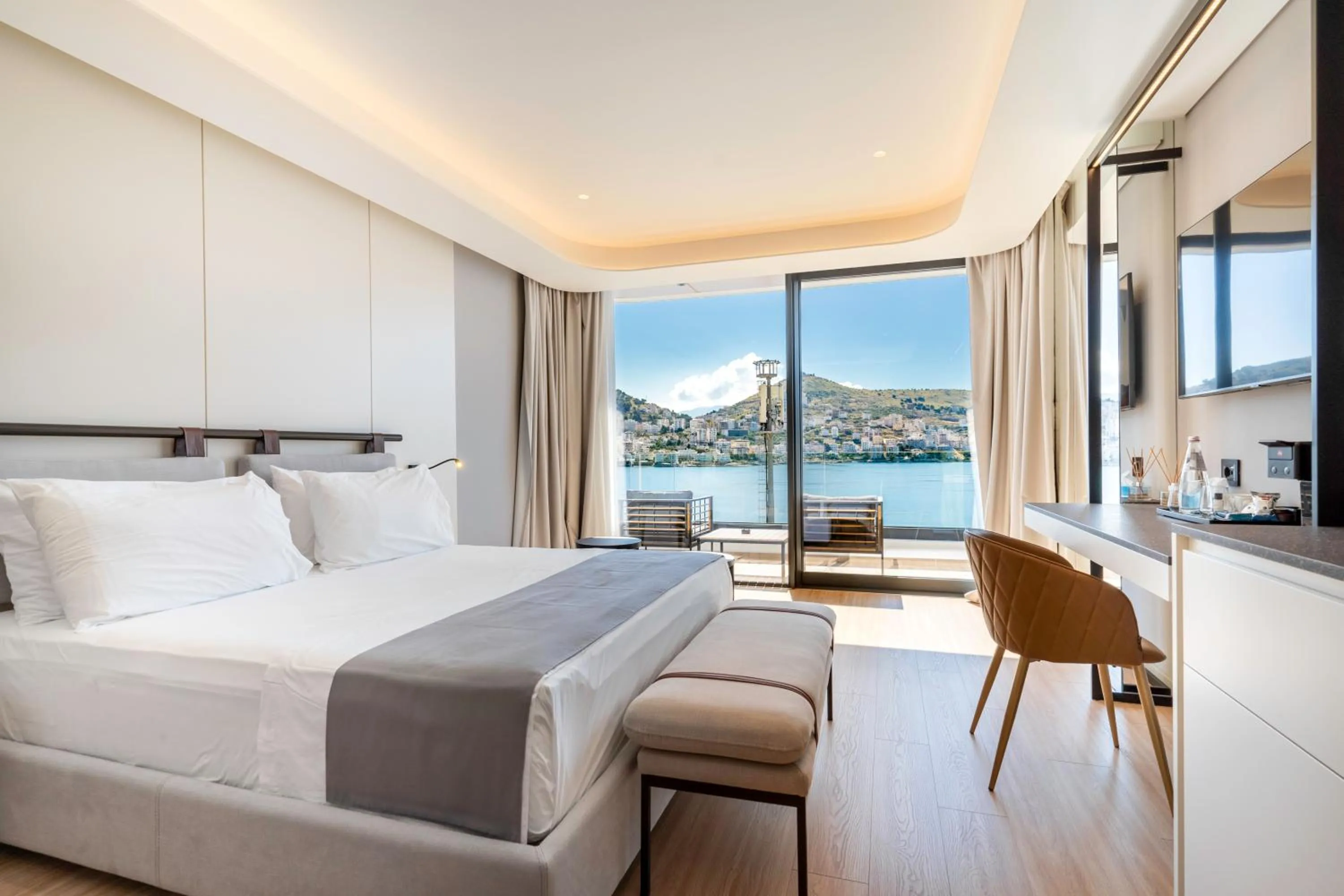 Bed in AL'YACHT Premium Hotel