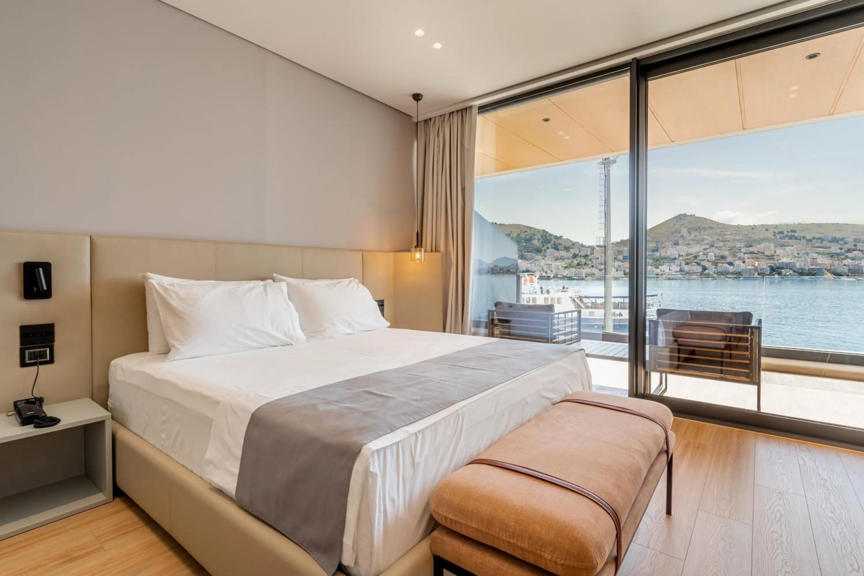 Bed in AL'YACHT Premium Hotel