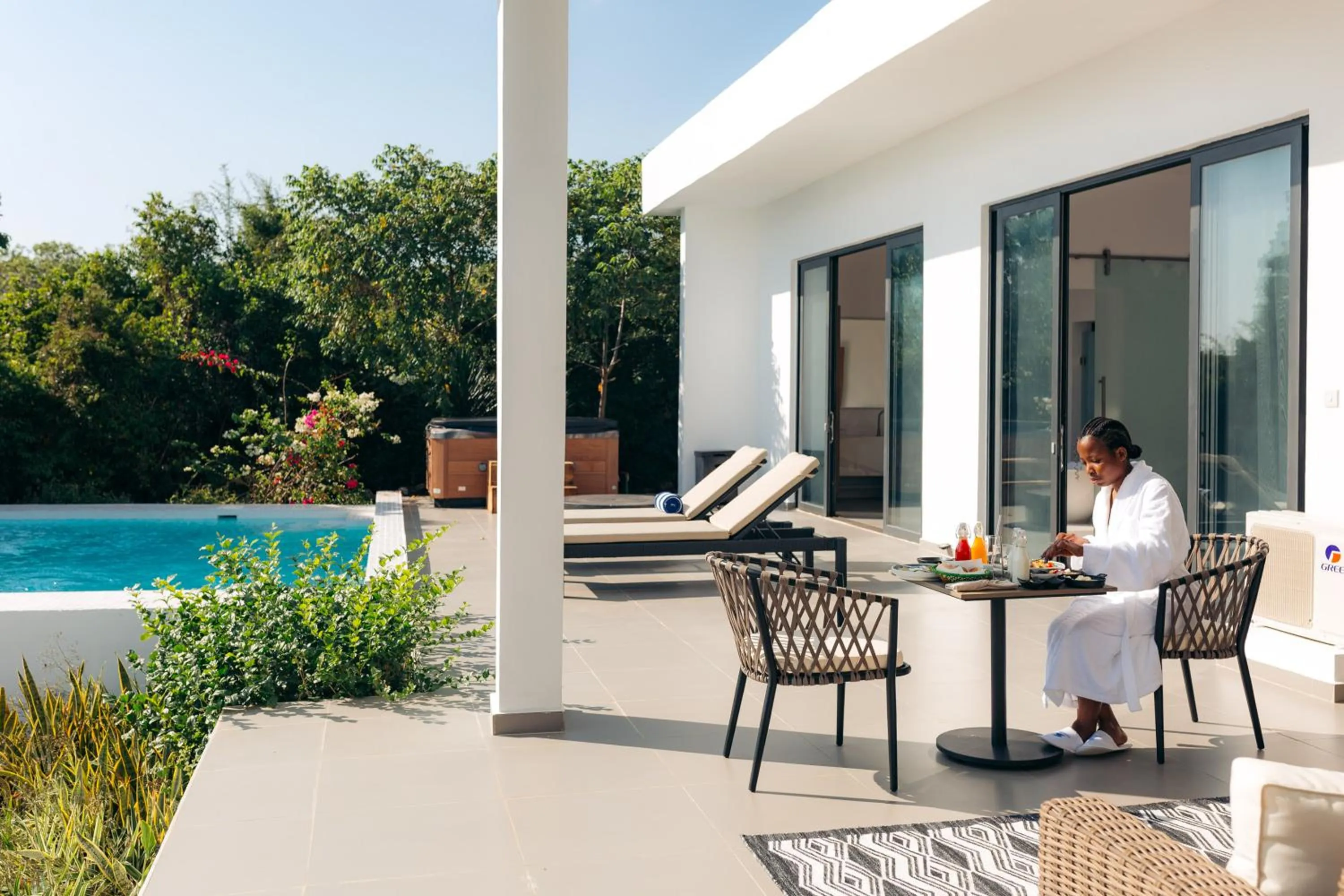 Patio in Safira Blu Luxury Resort & Villas