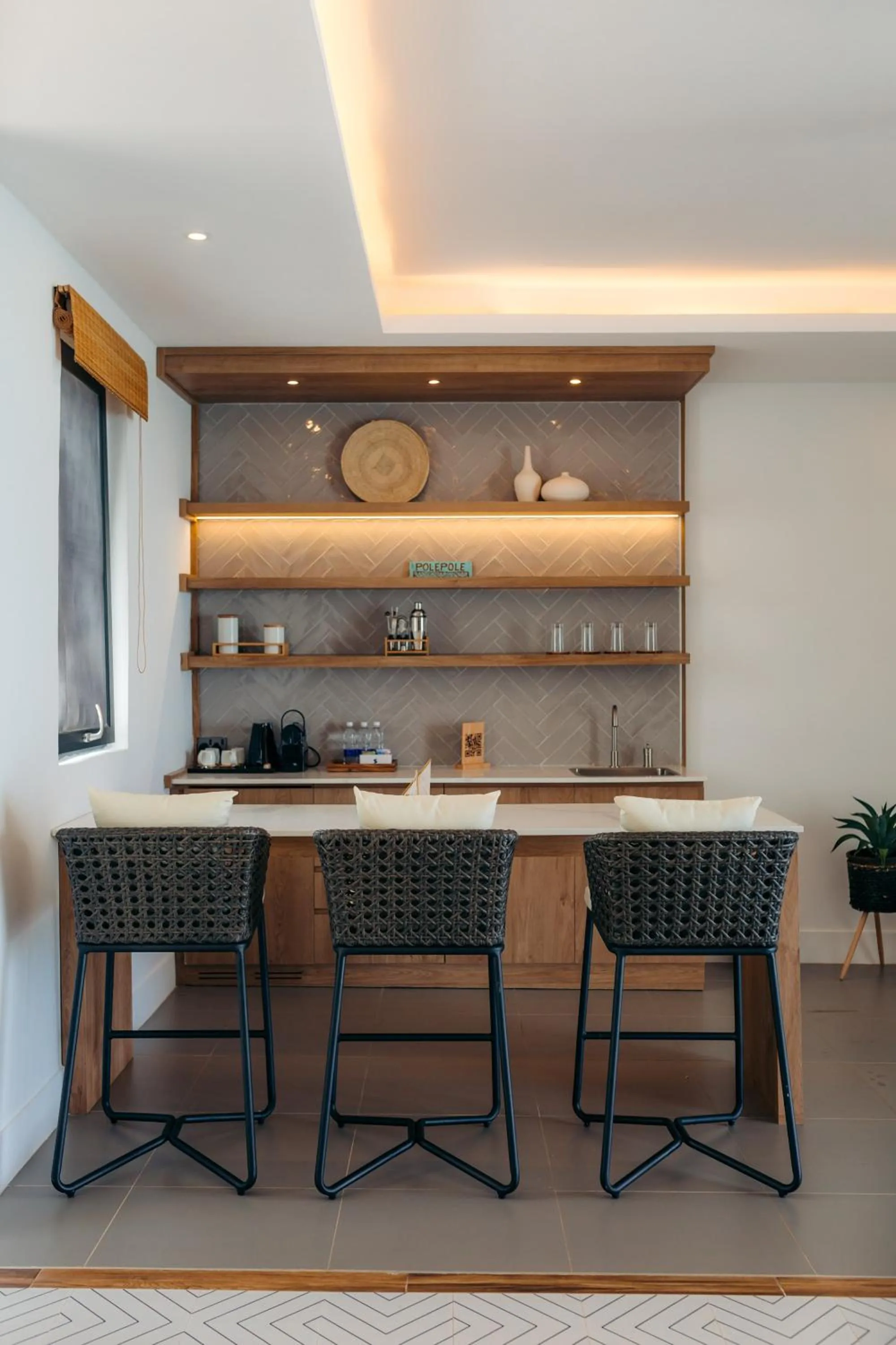 Kitchen or kitchenette in Safira Blu Luxury Resort & Villas