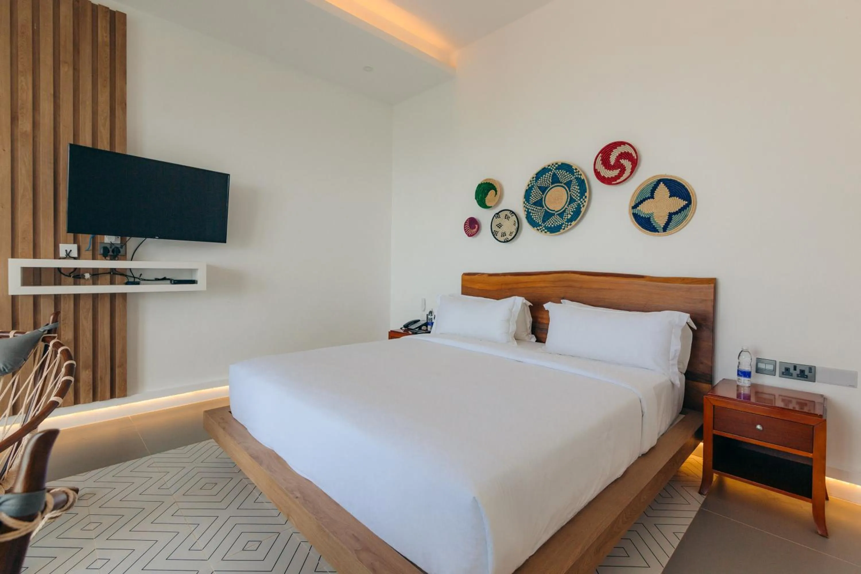 Bed in Safira Blu Luxury Resort & Villas