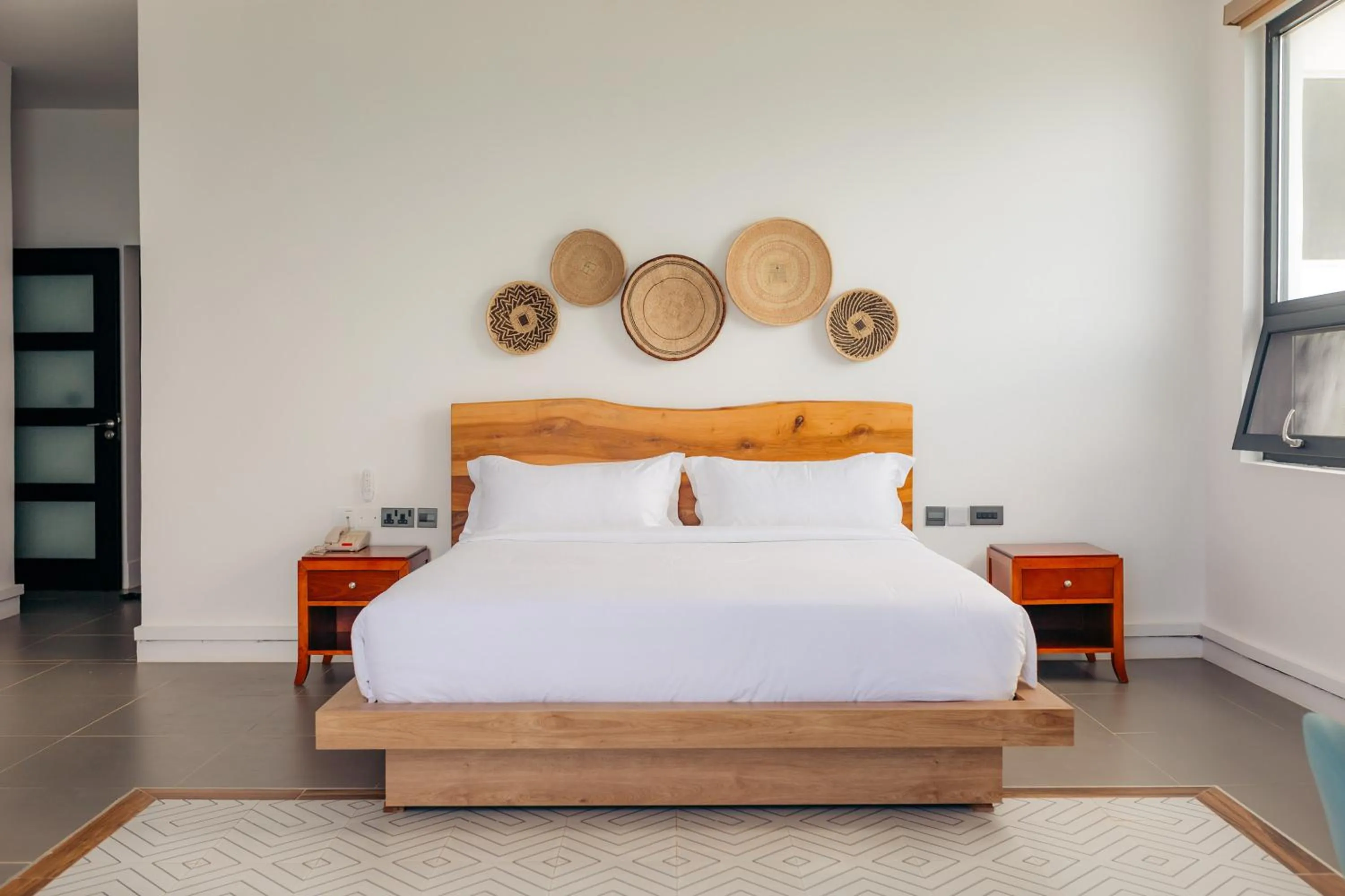 Bed in Safira Blu Luxury Resort & Villas