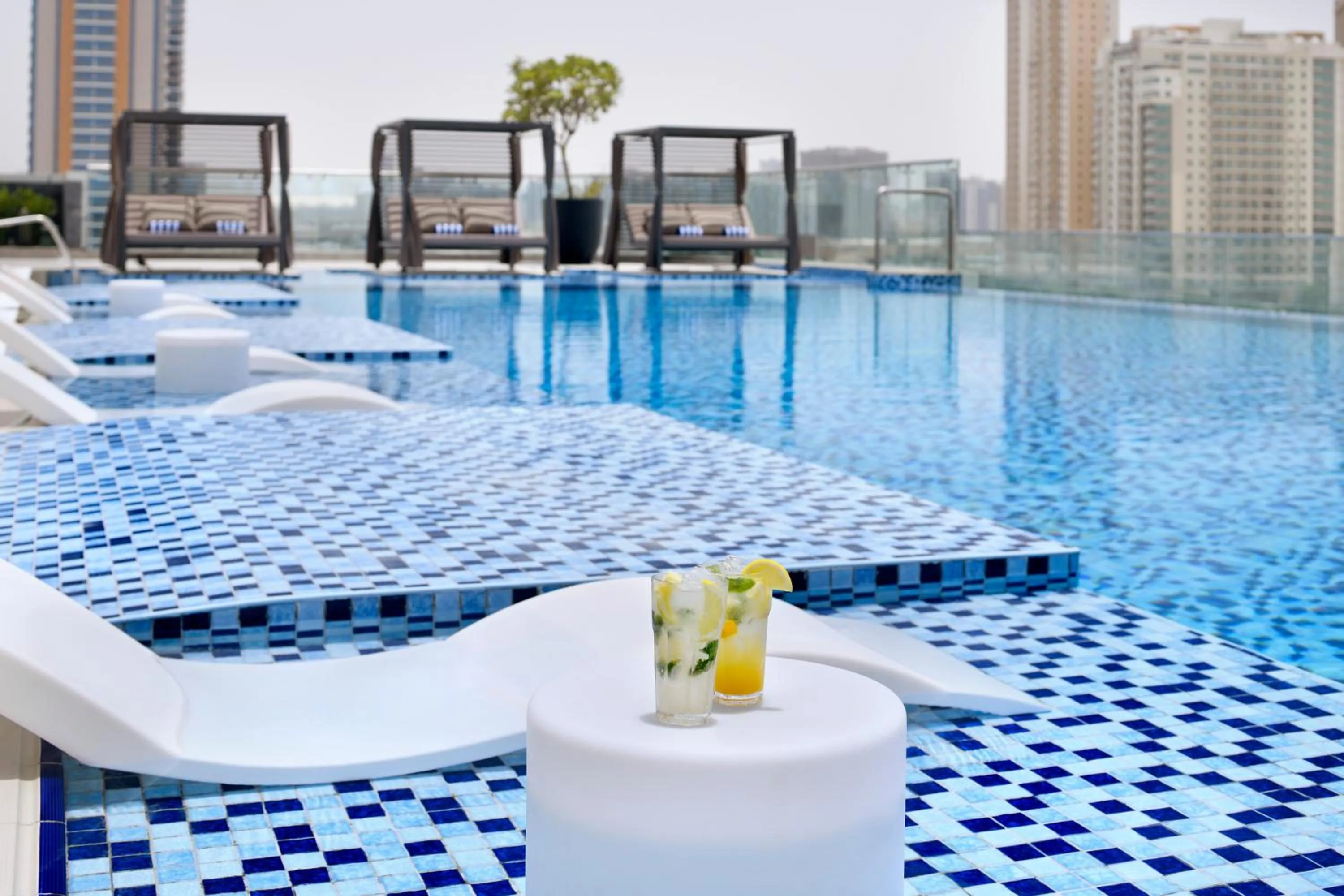 Swimming pool in Movenpick Jumeirah Village Triangle