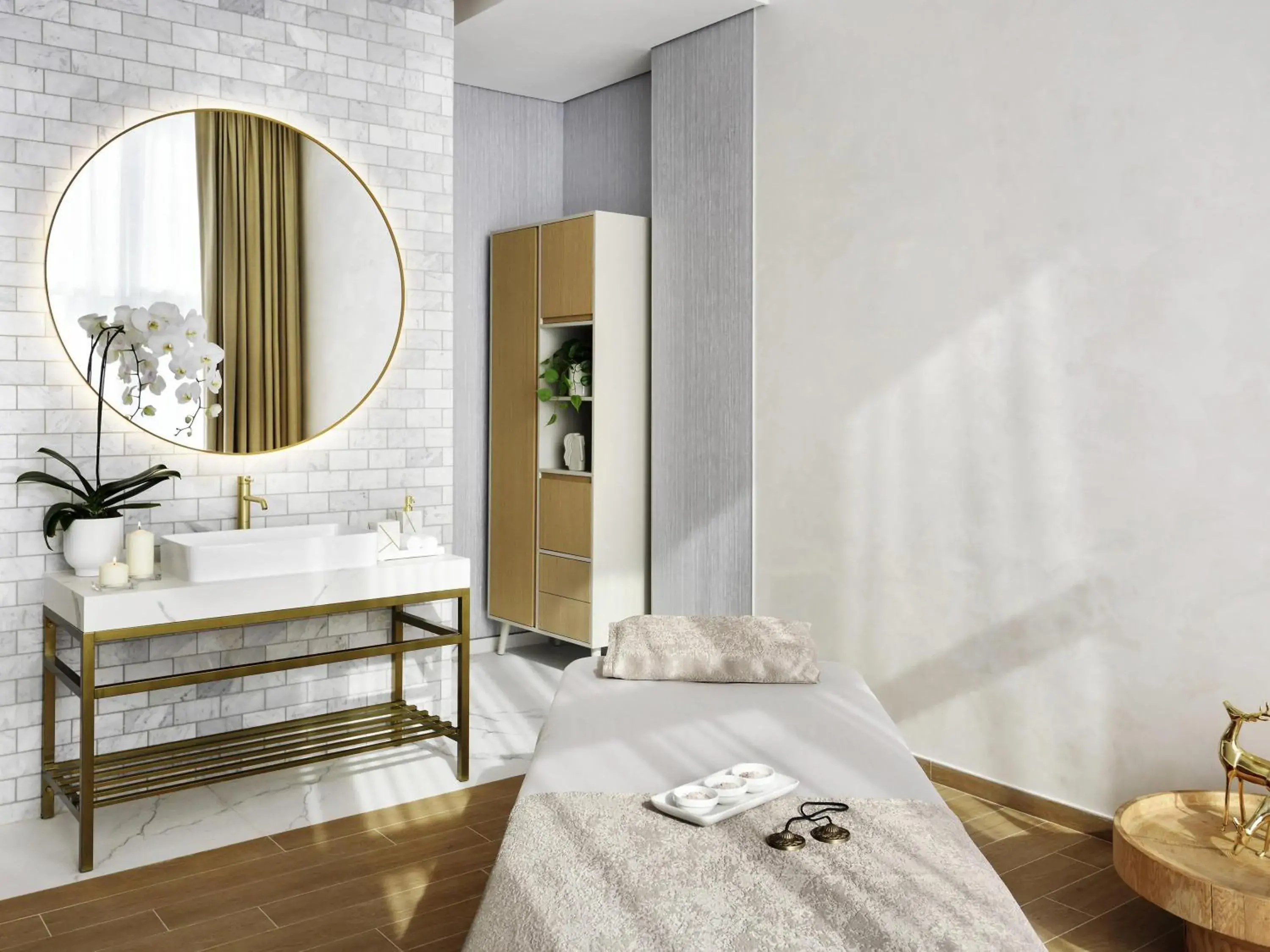 Spa and wellness centre/facilities, Bed in Movenpick Jumeirah Village Triangle Spa and wellness centre/facilities, Bed in Movenpick Jumeirah Village Triangle