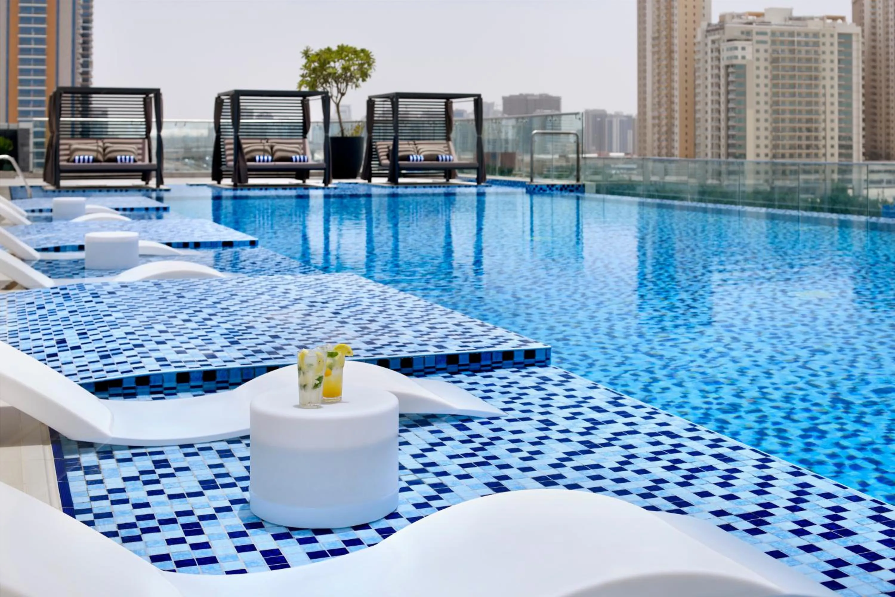 Swimming pool in Movenpick Jumeirah Village Triangle