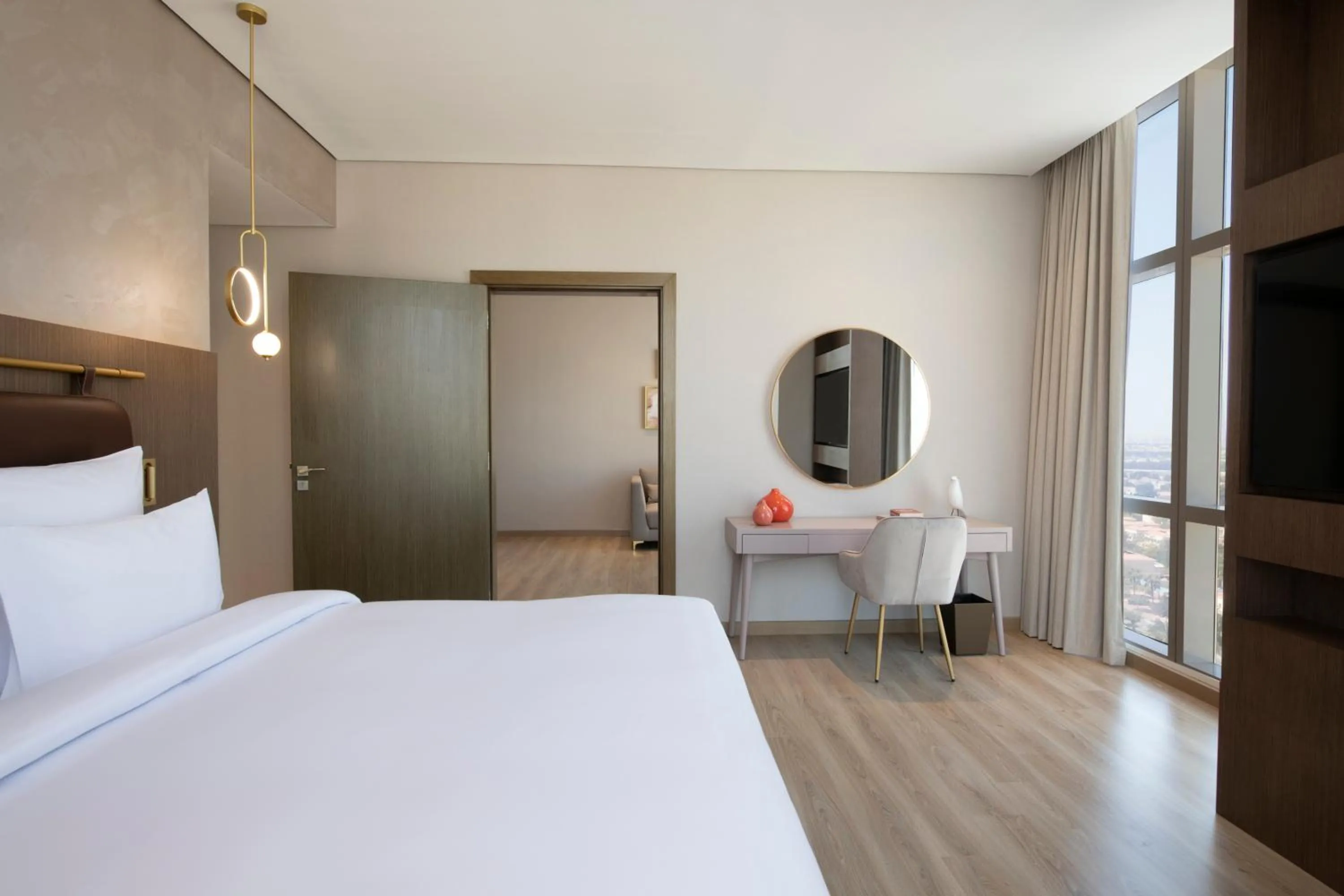 Bedroom, Bed in Movenpick Jumeirah Village Triangle