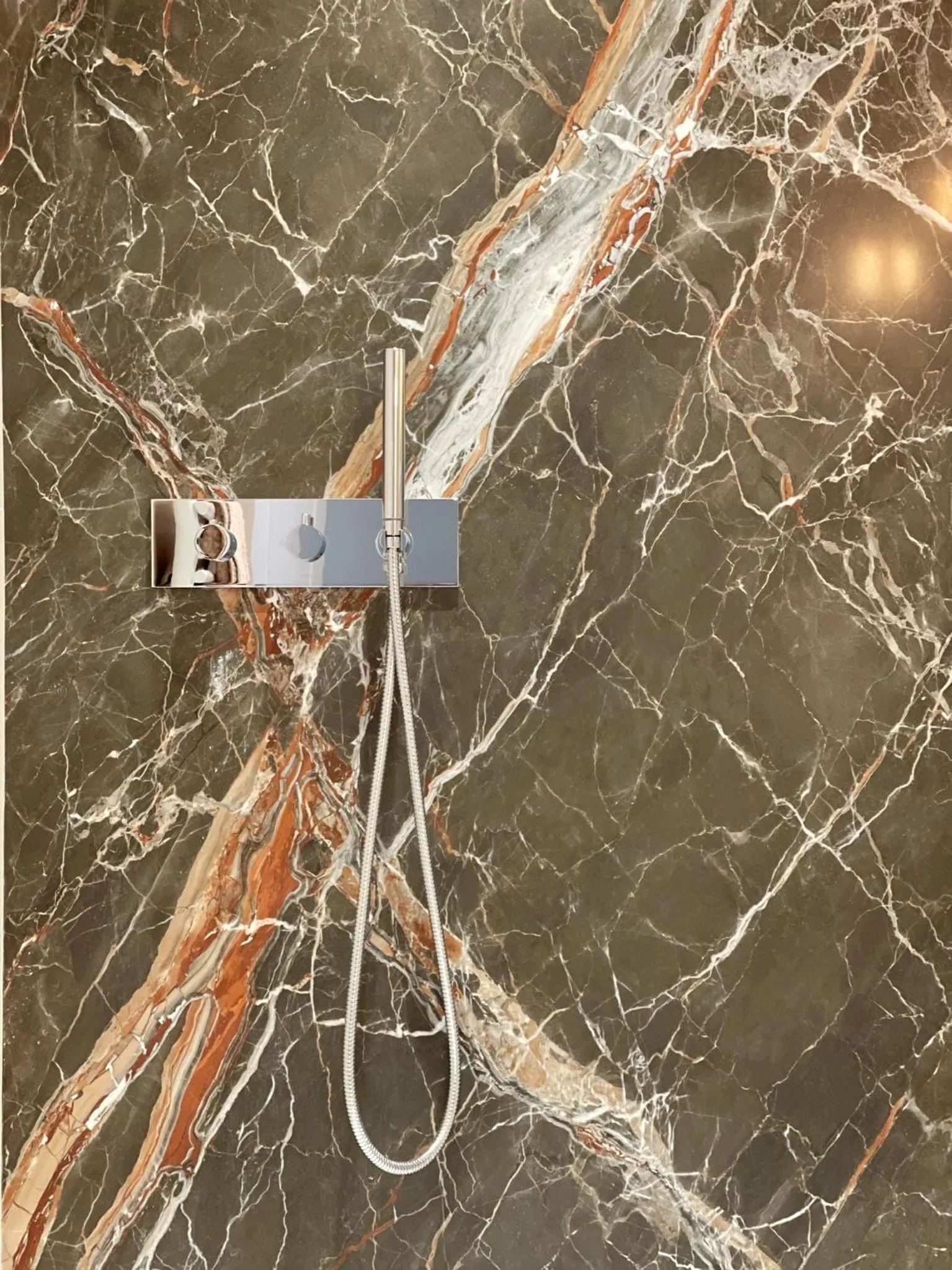 Shower in Black Door