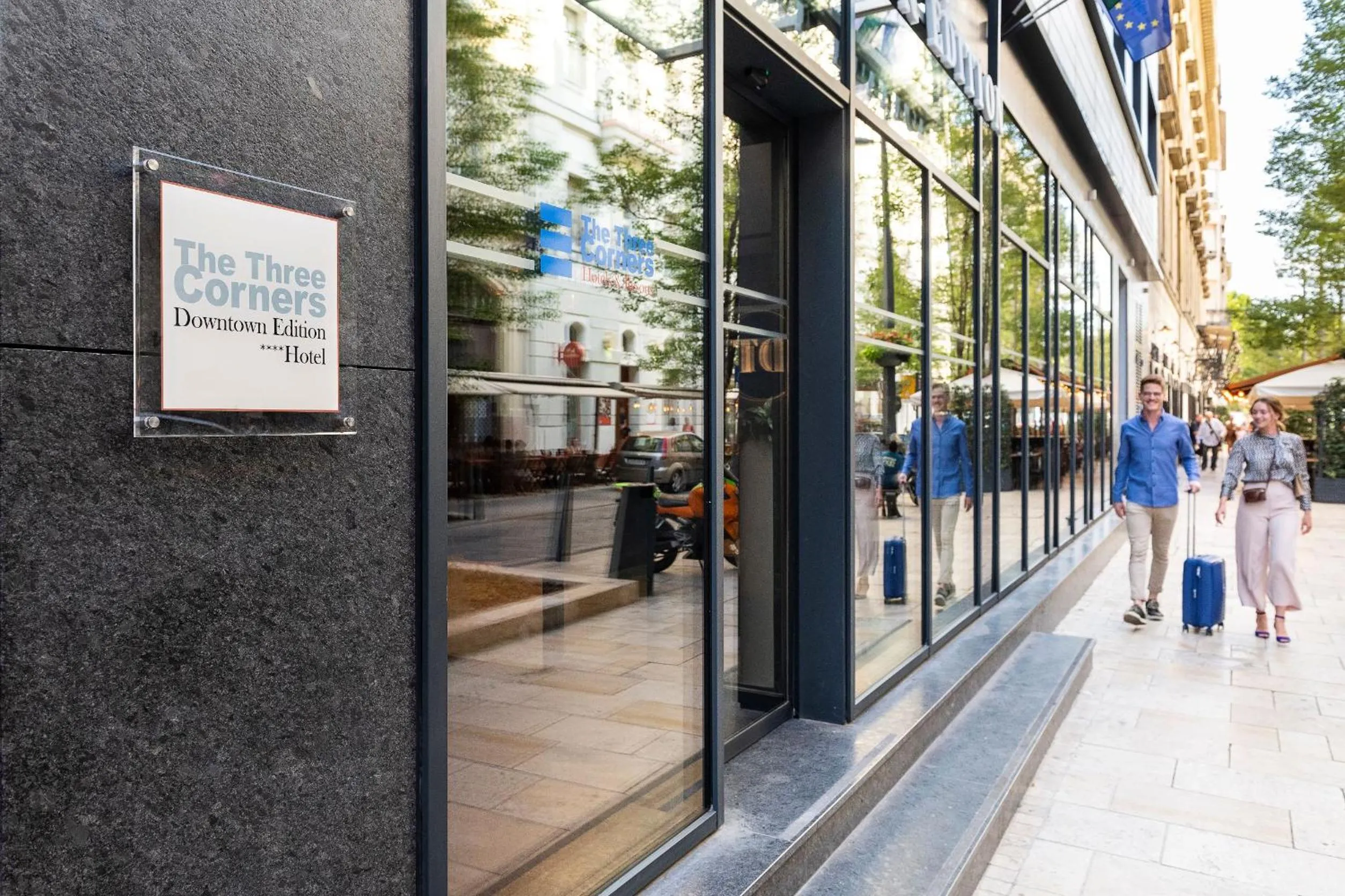 Facade/entrance in Three Corners Downtown Hotel