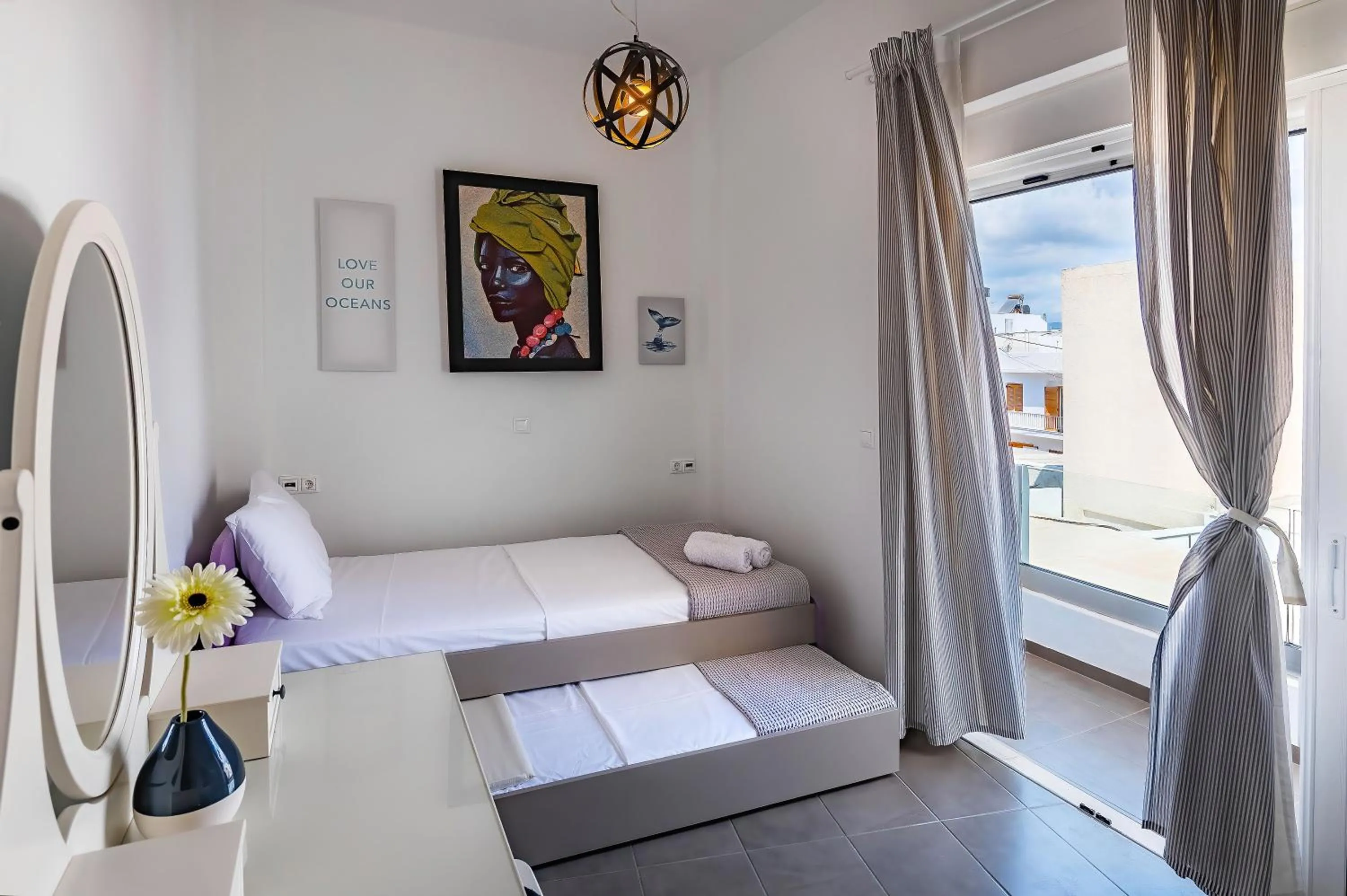 Bedroom, Bed in Kyma Crete Beachfront
