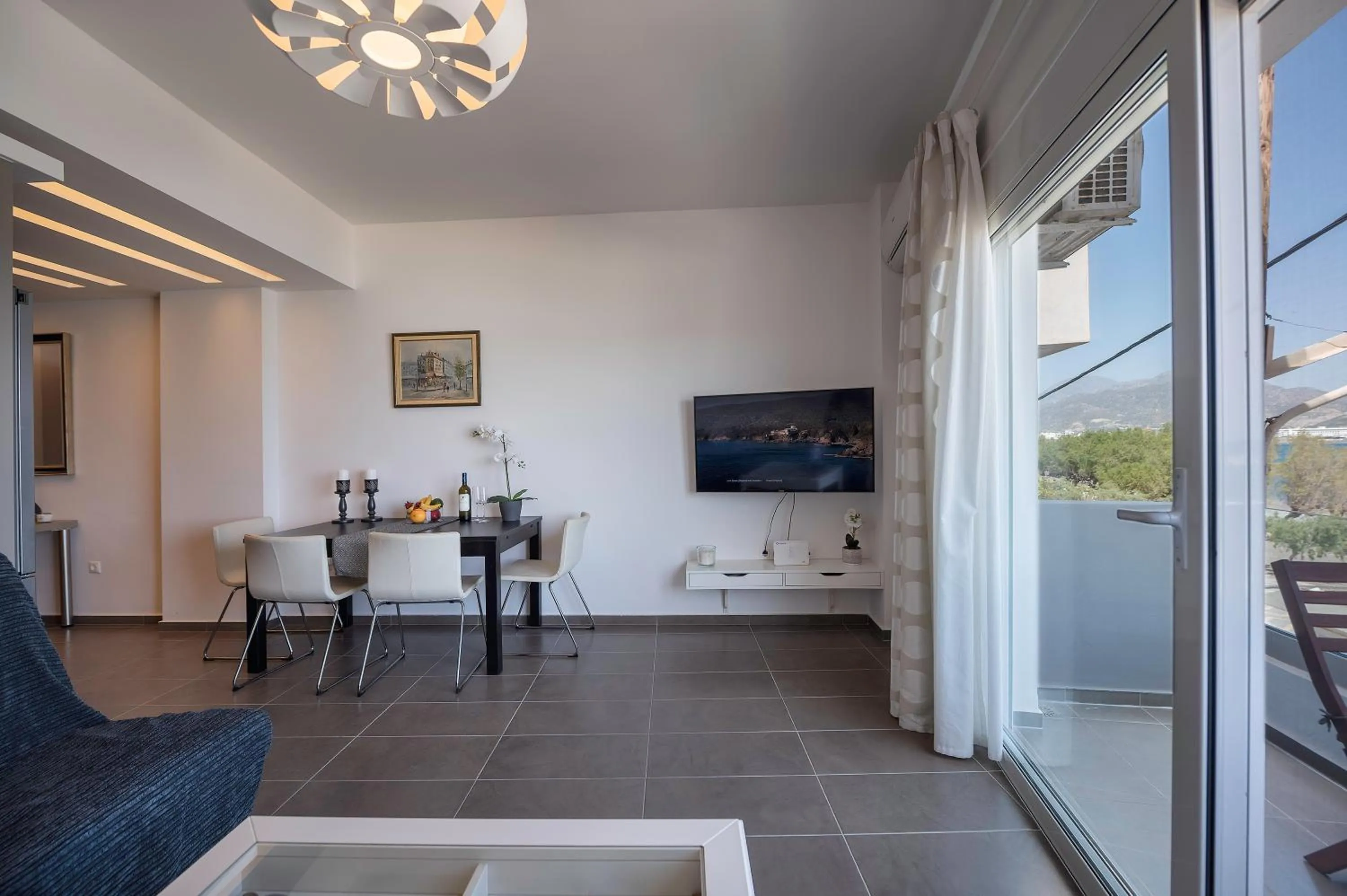 Living room in Kyma Crete Beachfront
