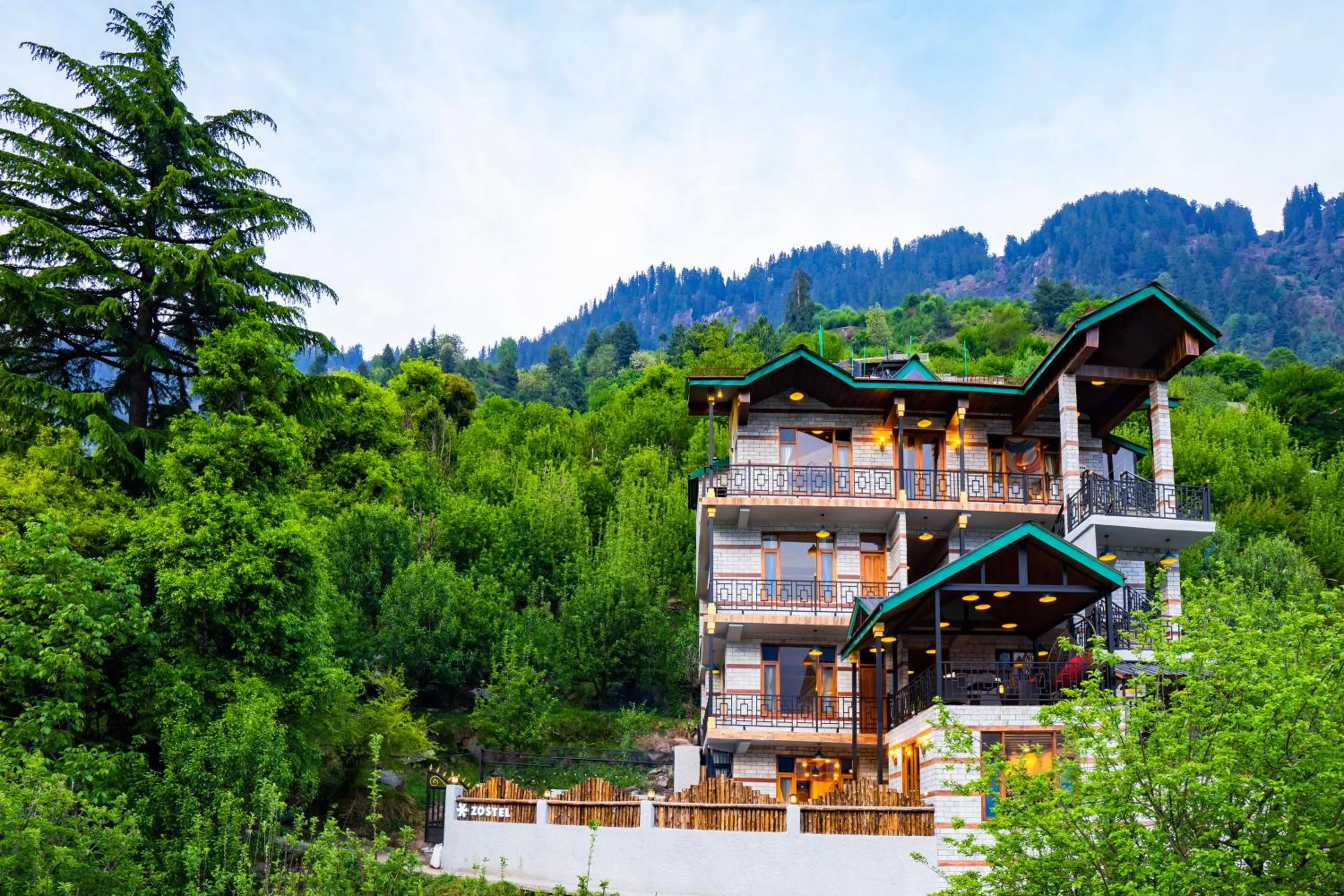 Property building in Zostel Manali, Vashisht