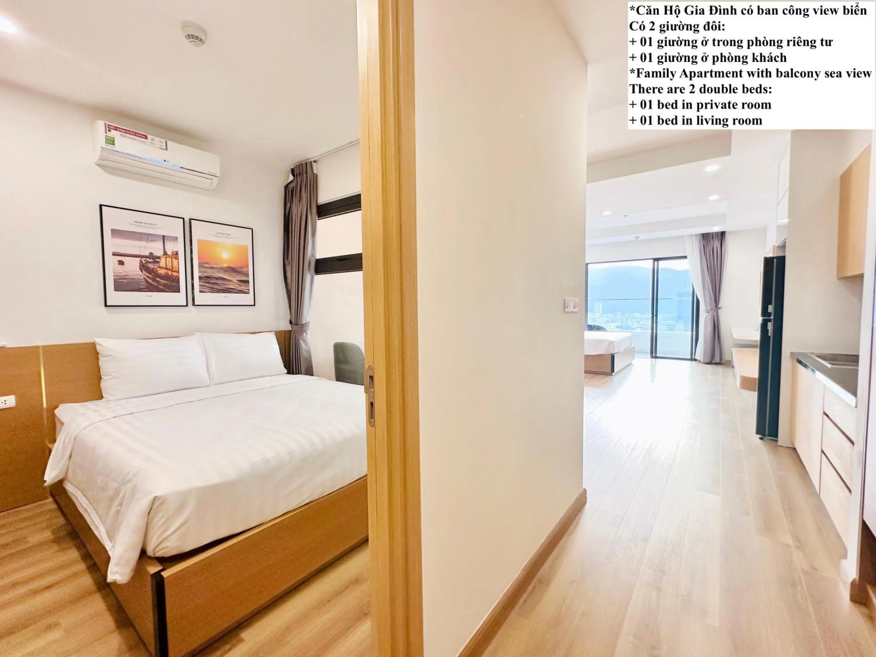 Photo of the whole room, Bed in TMS Sea Condotel View Biển