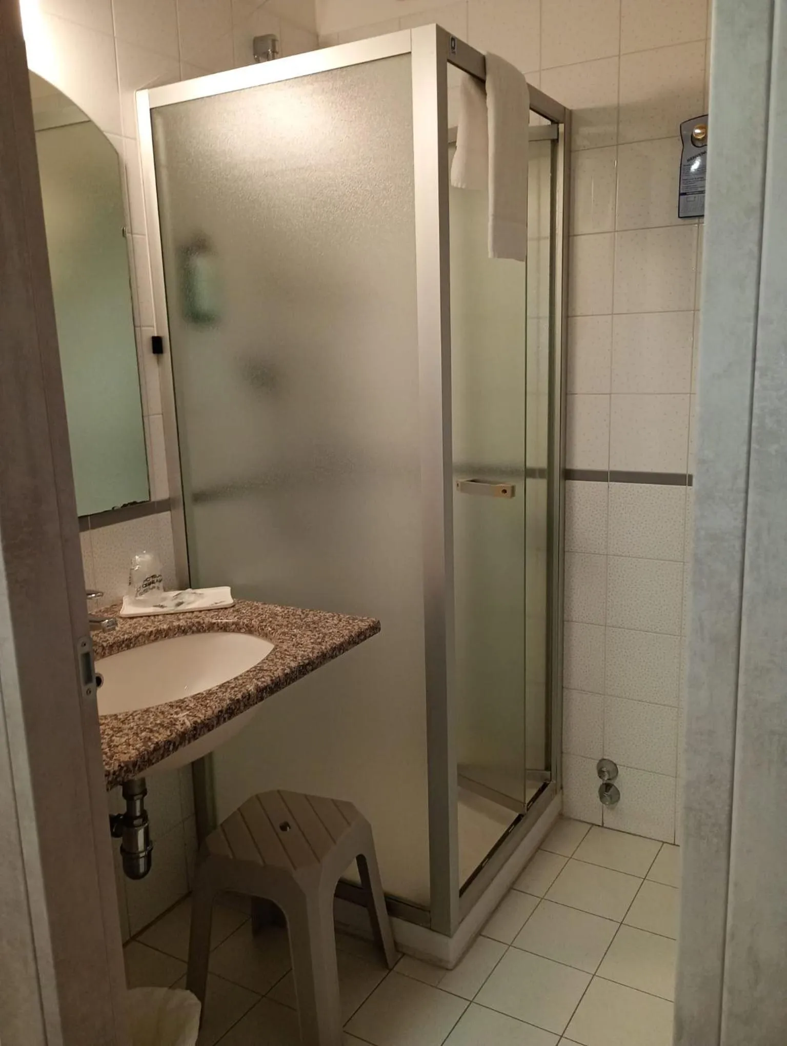 Shower in Hotel Des Alpes