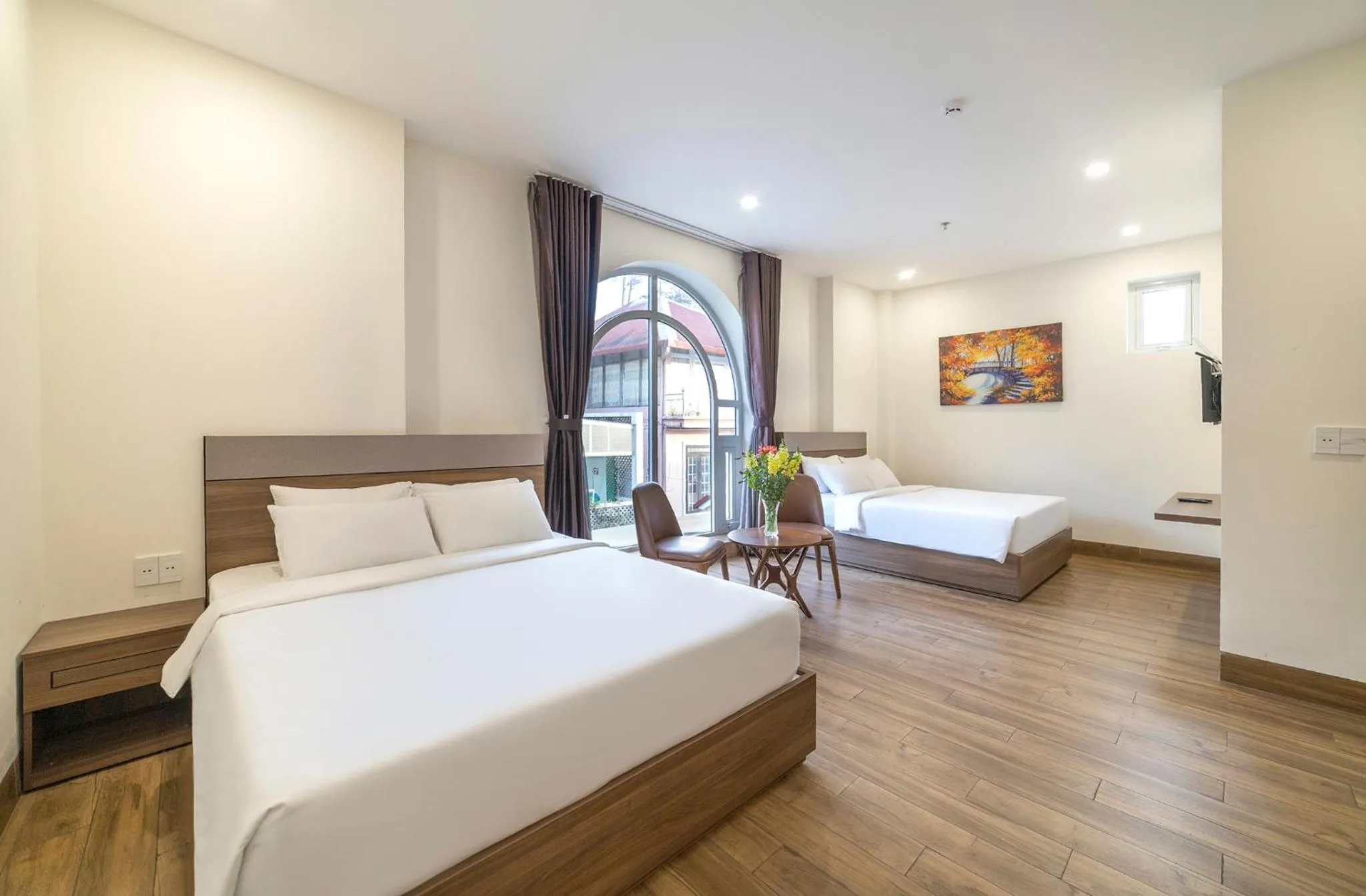 Bed in TALA Dalat Hotel