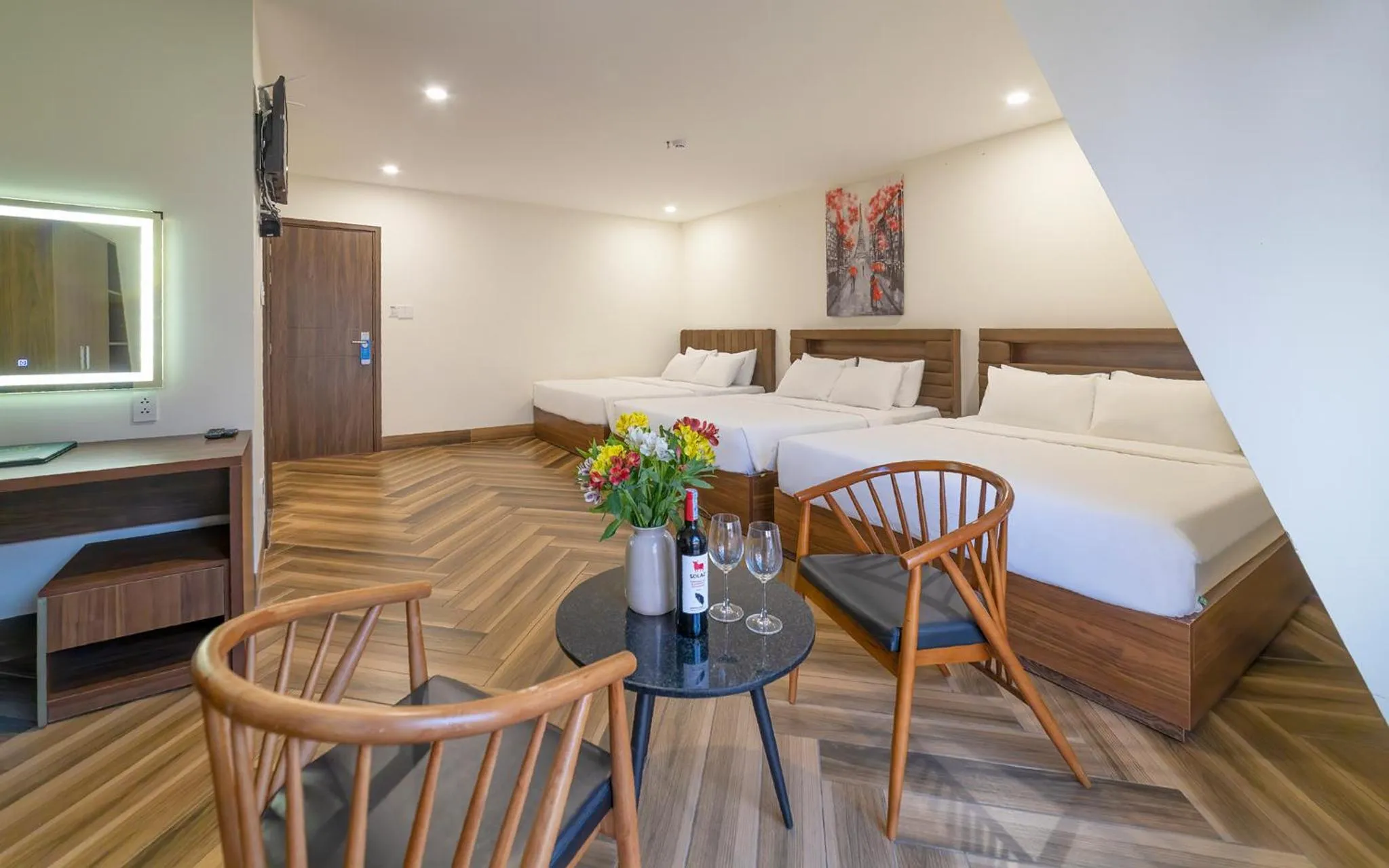 Photo of the whole room, Bed in TALA Dalat Hotel