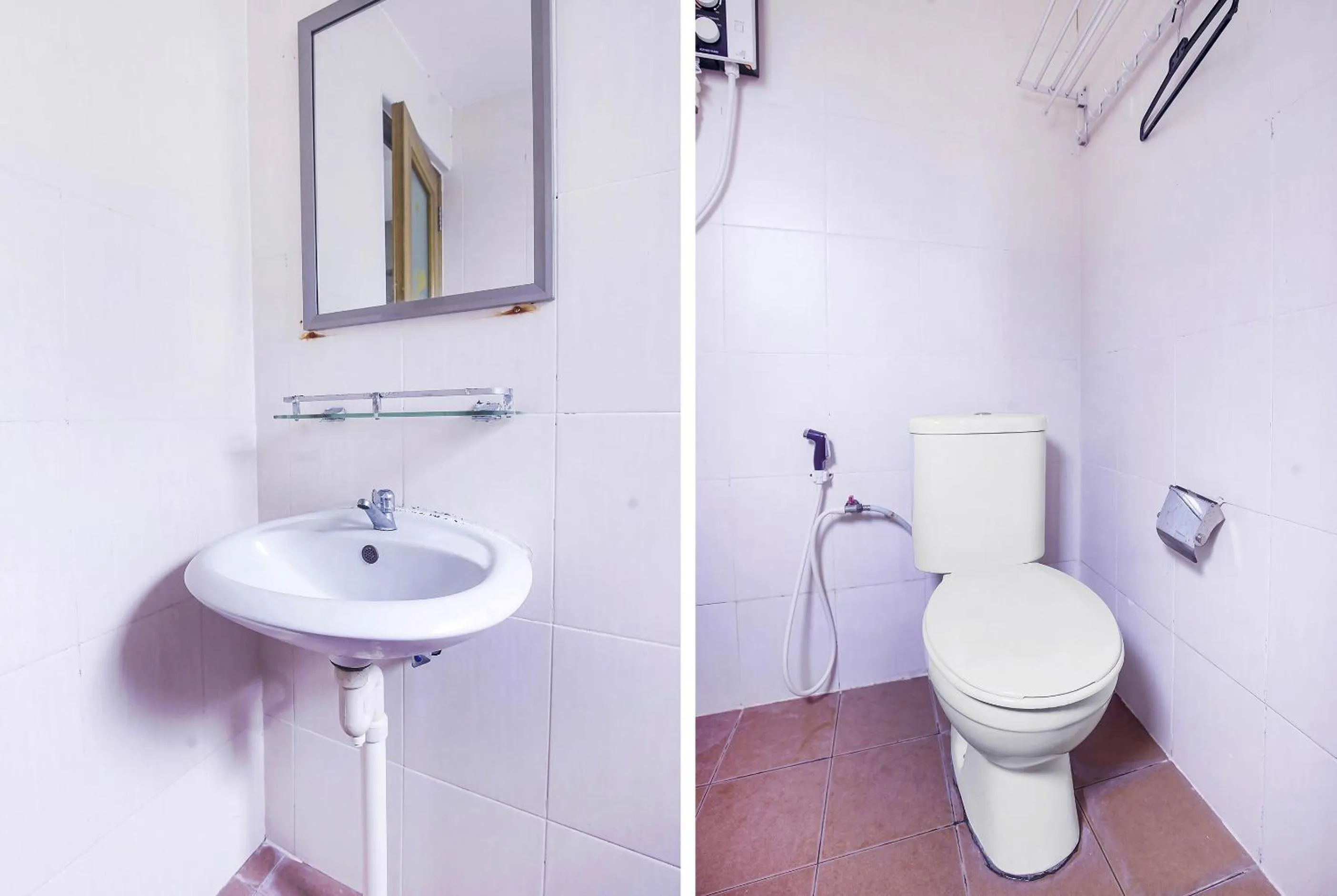 Bathroom in Hotel O Night Queen salak Tinggi