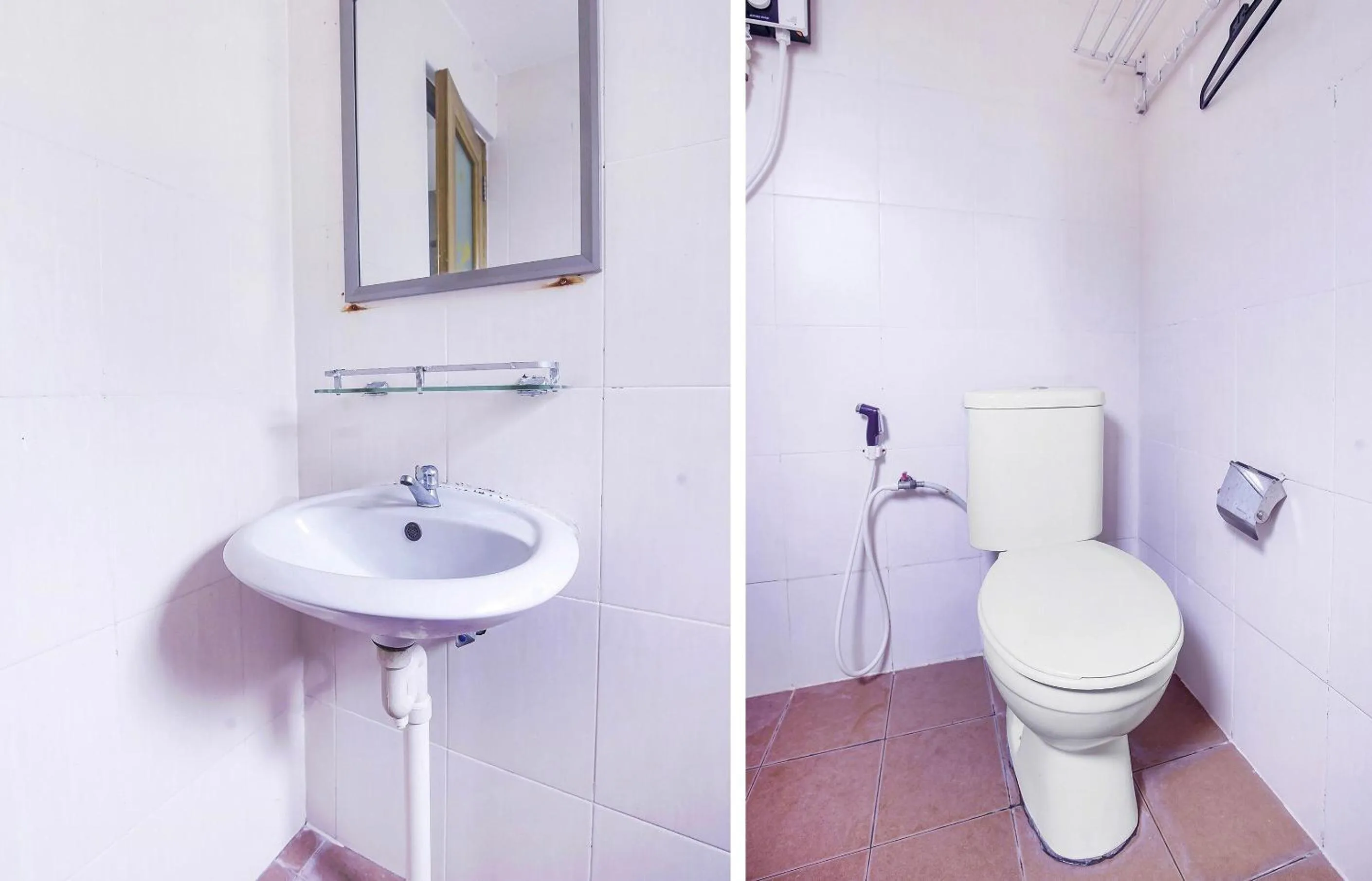 Bathroom in Hotel O Night Queen salak Tinggi