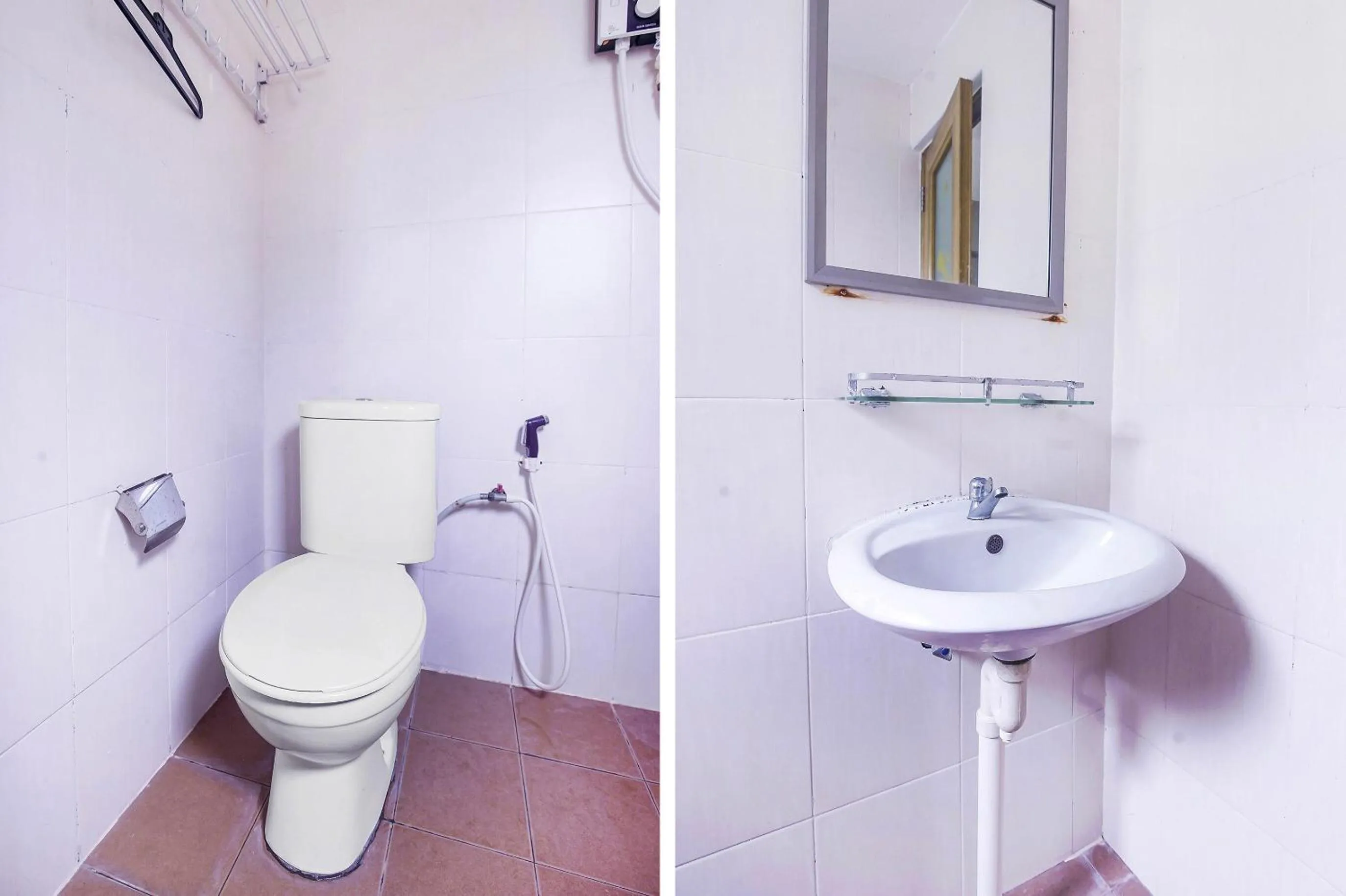 Bathroom in Hotel O Night Queen salak Tinggi