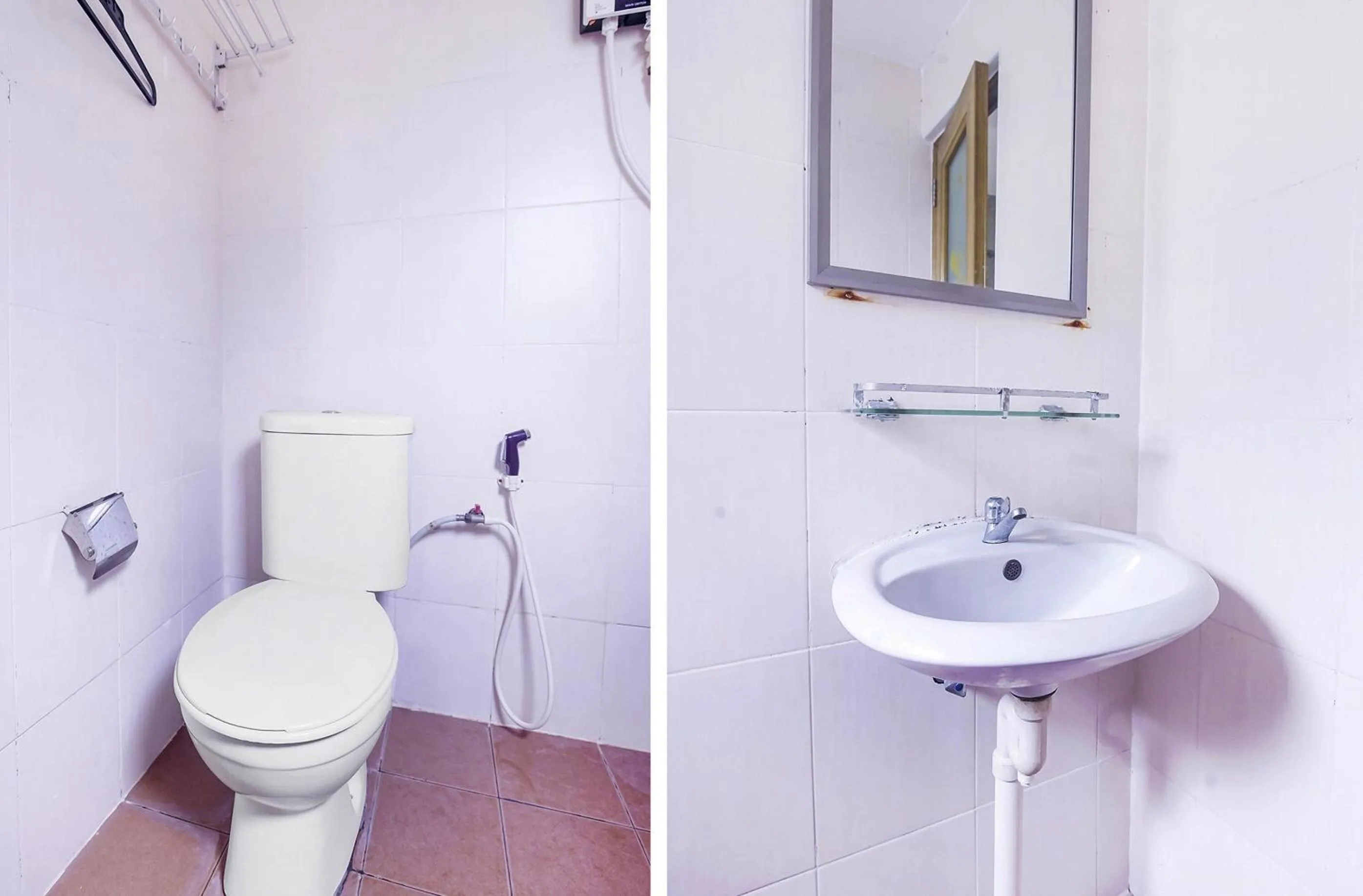 Bathroom in Hotel O Night Queen salak Tinggi