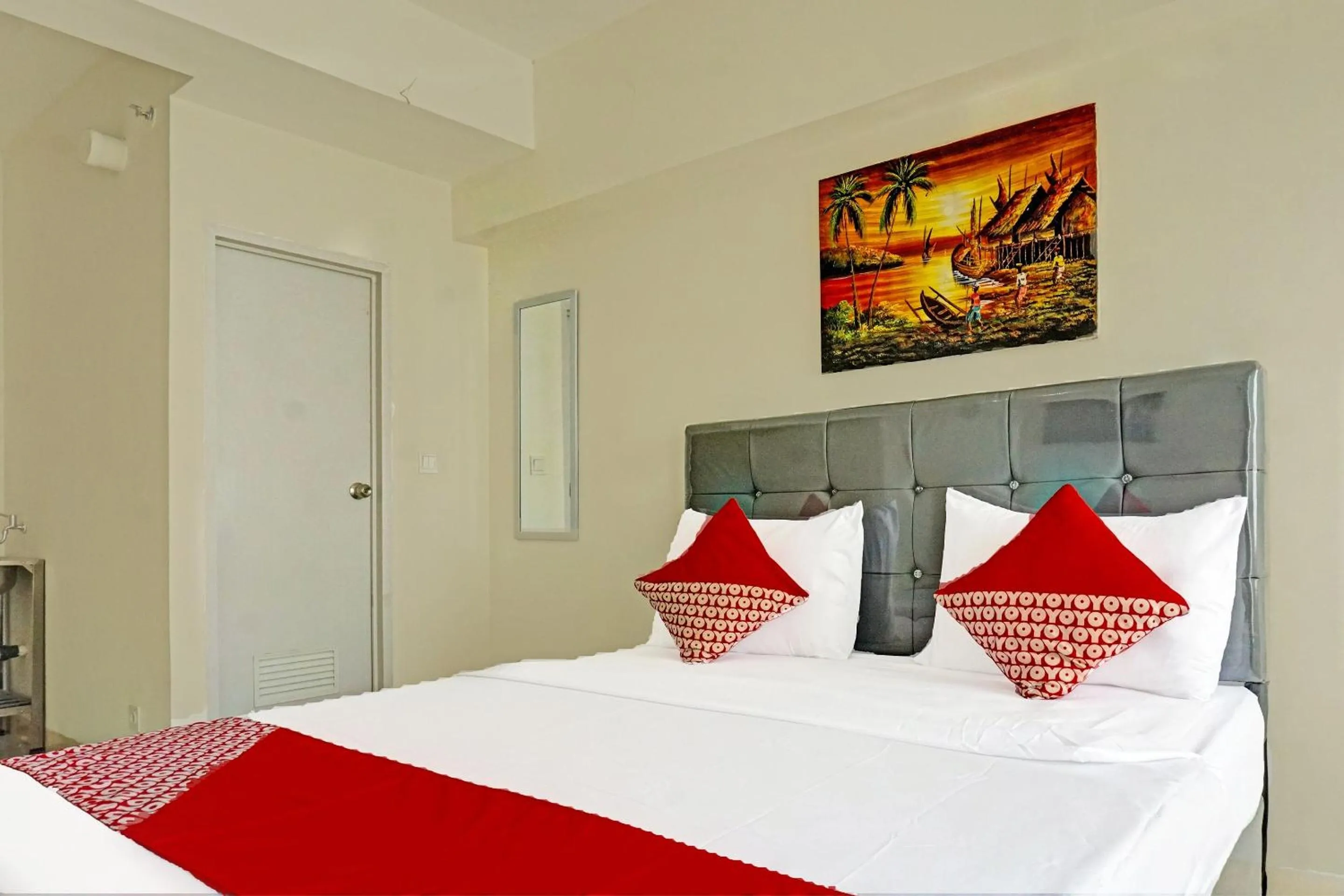 Bedroom, Bed in OYO 91217 Skyland @ Pgv Near Gunung Putri