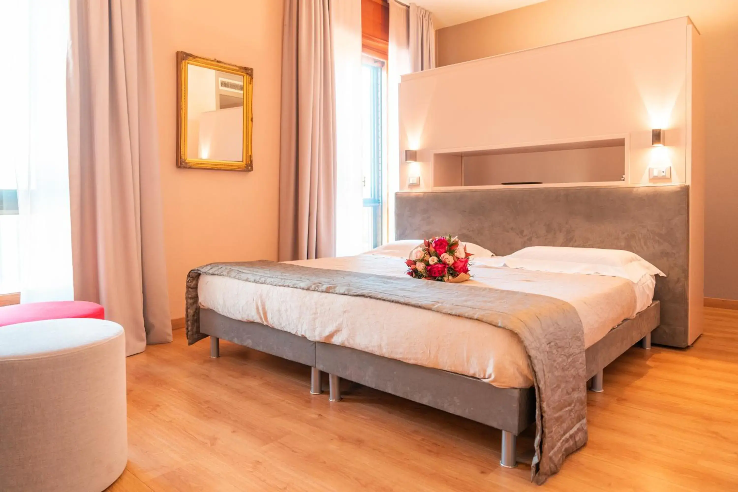 Bed in Hotel Terme Salvarola Bed in Hotel Terme Salvarola