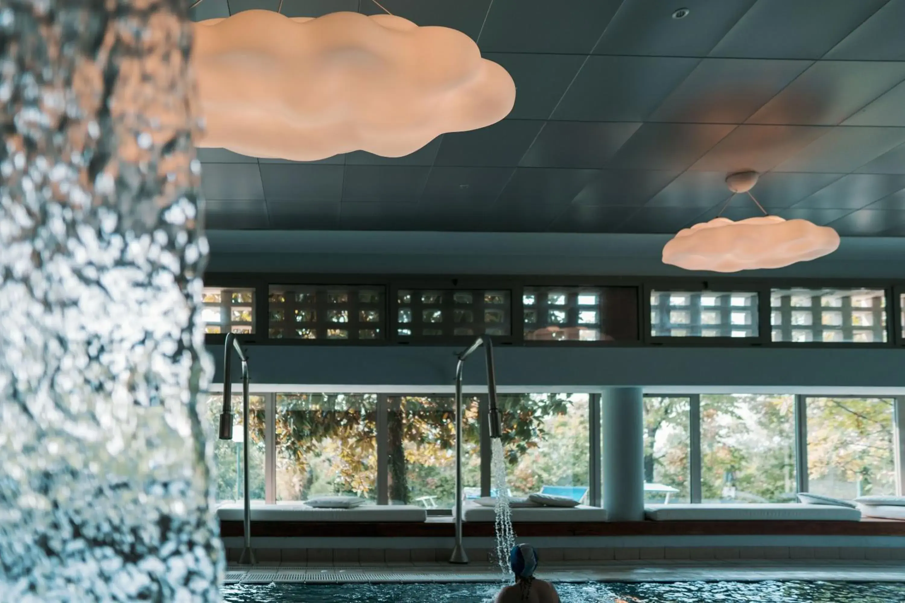 Swimming pool in Hotel Terme Salvarola Swimming pool in Hotel Terme Salvarola