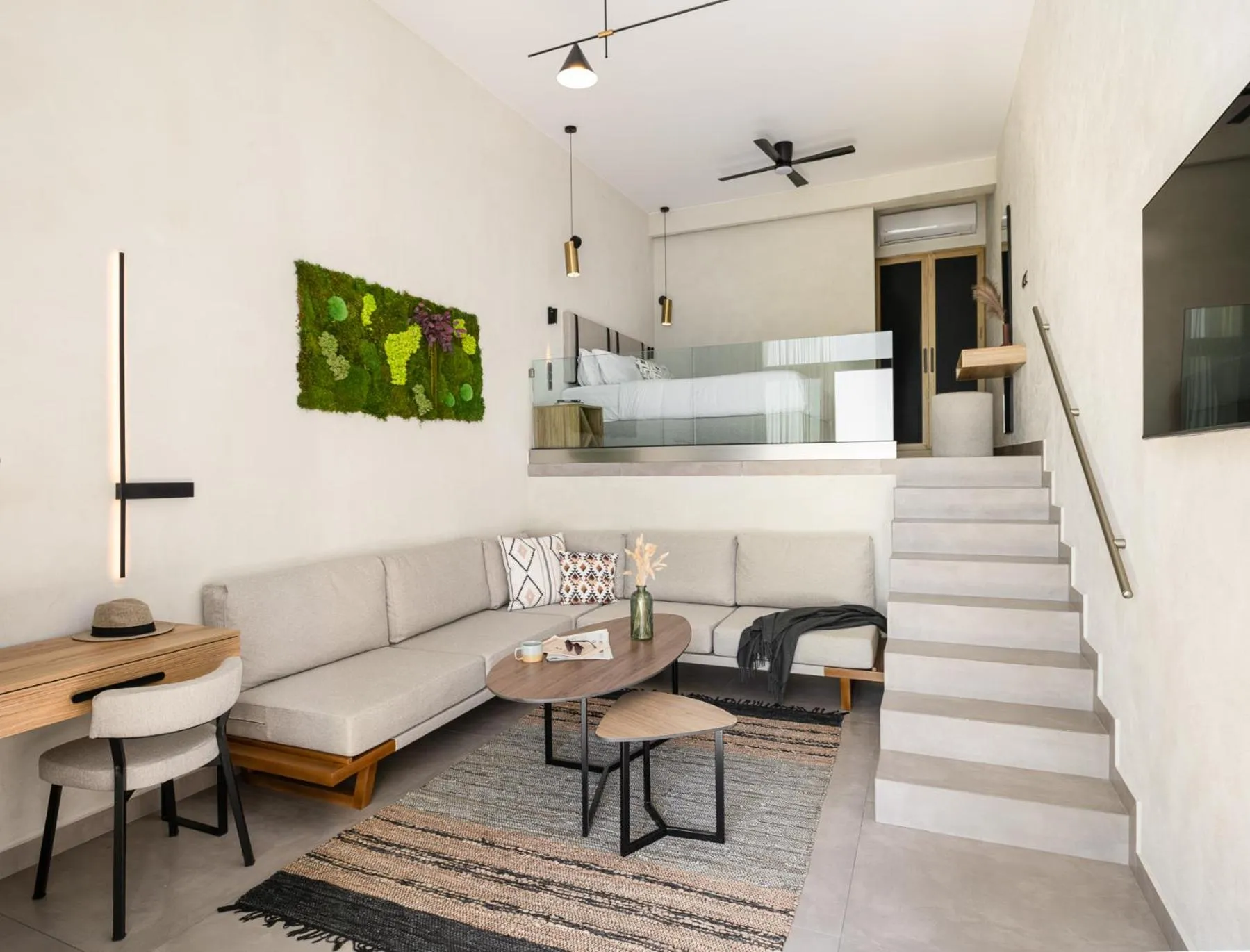 Living room in Akrotiri Olympus Luxury Suites - Adults Only