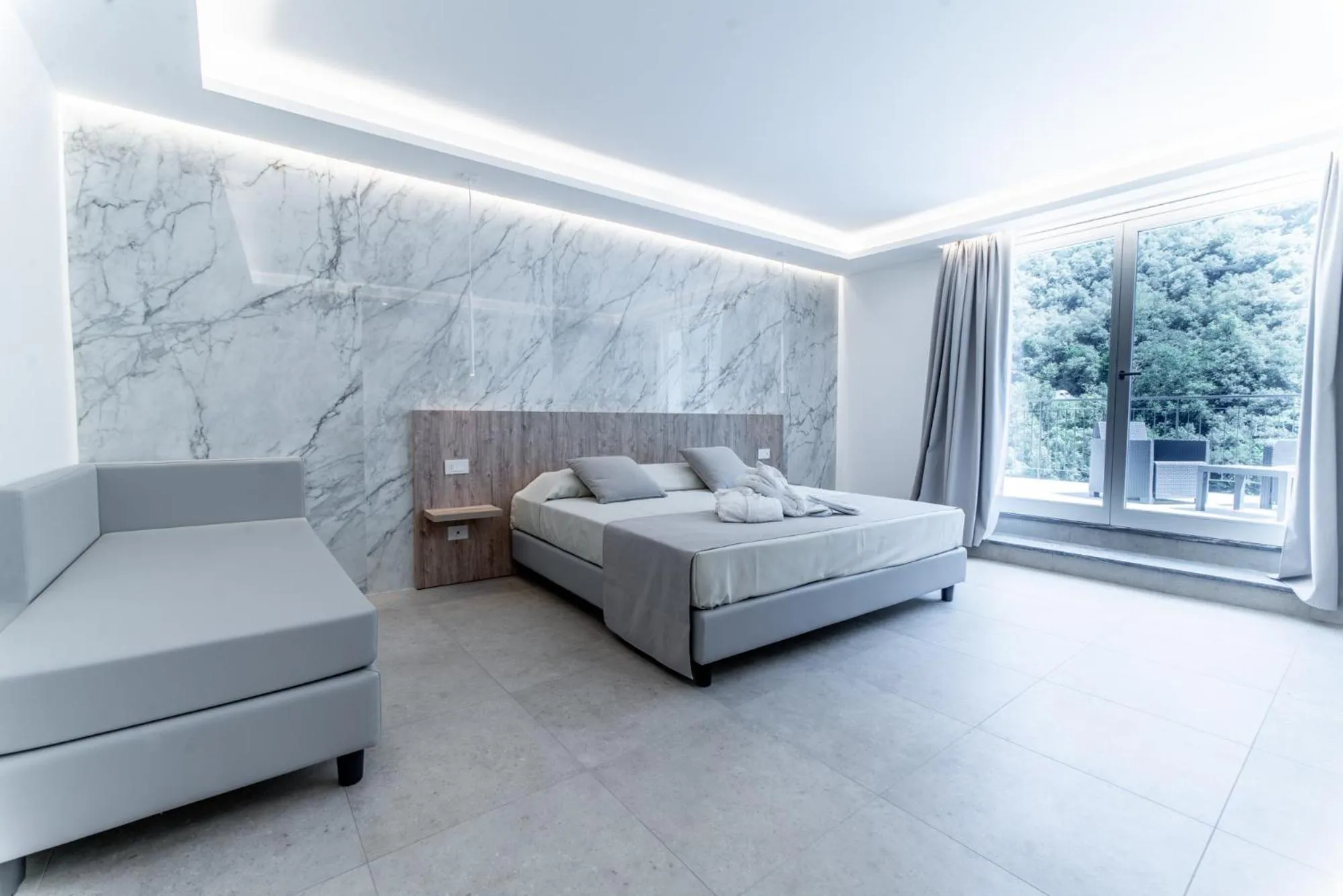 Bed in Hotel Lago Bin