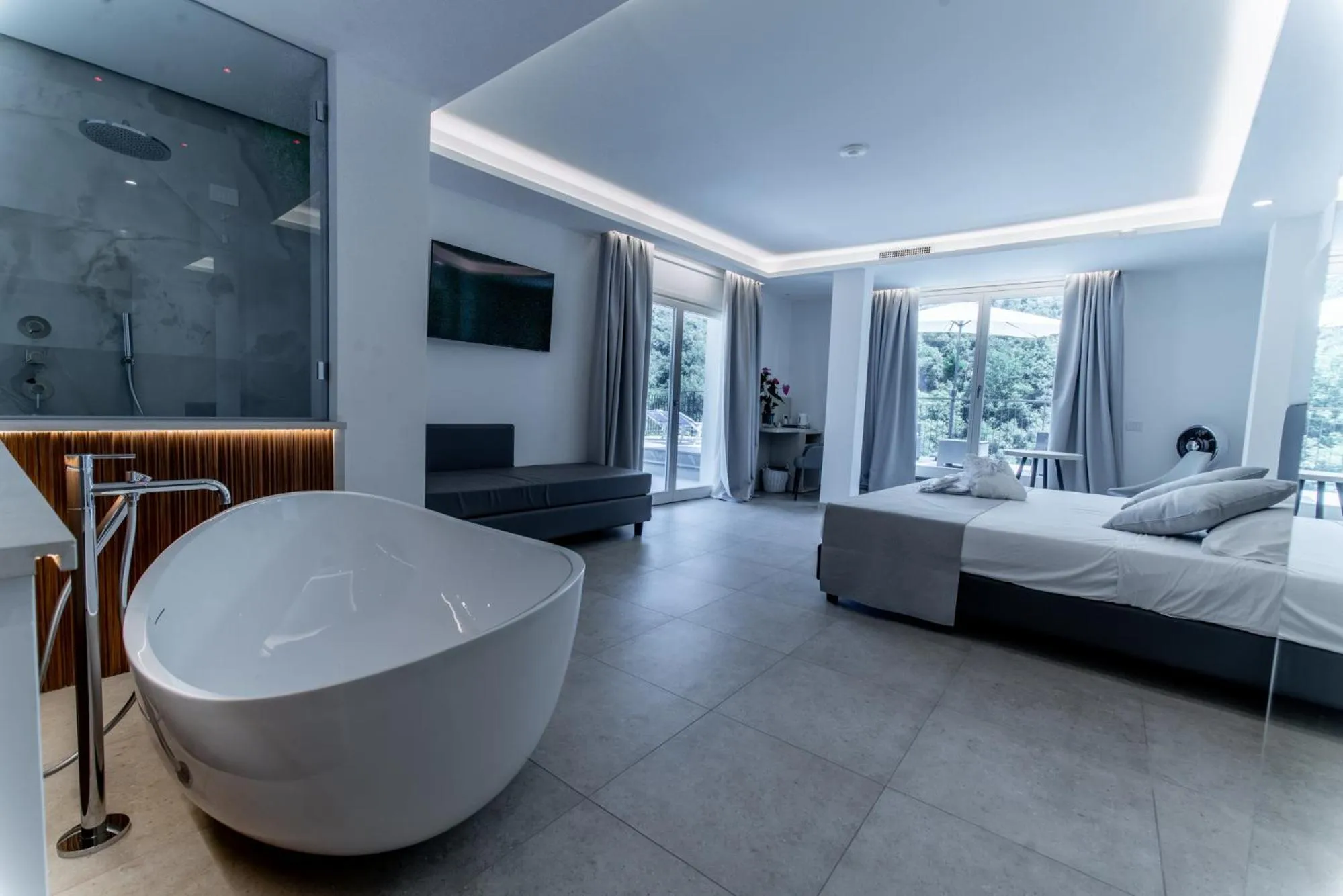 Bed in Hotel Lago Bin