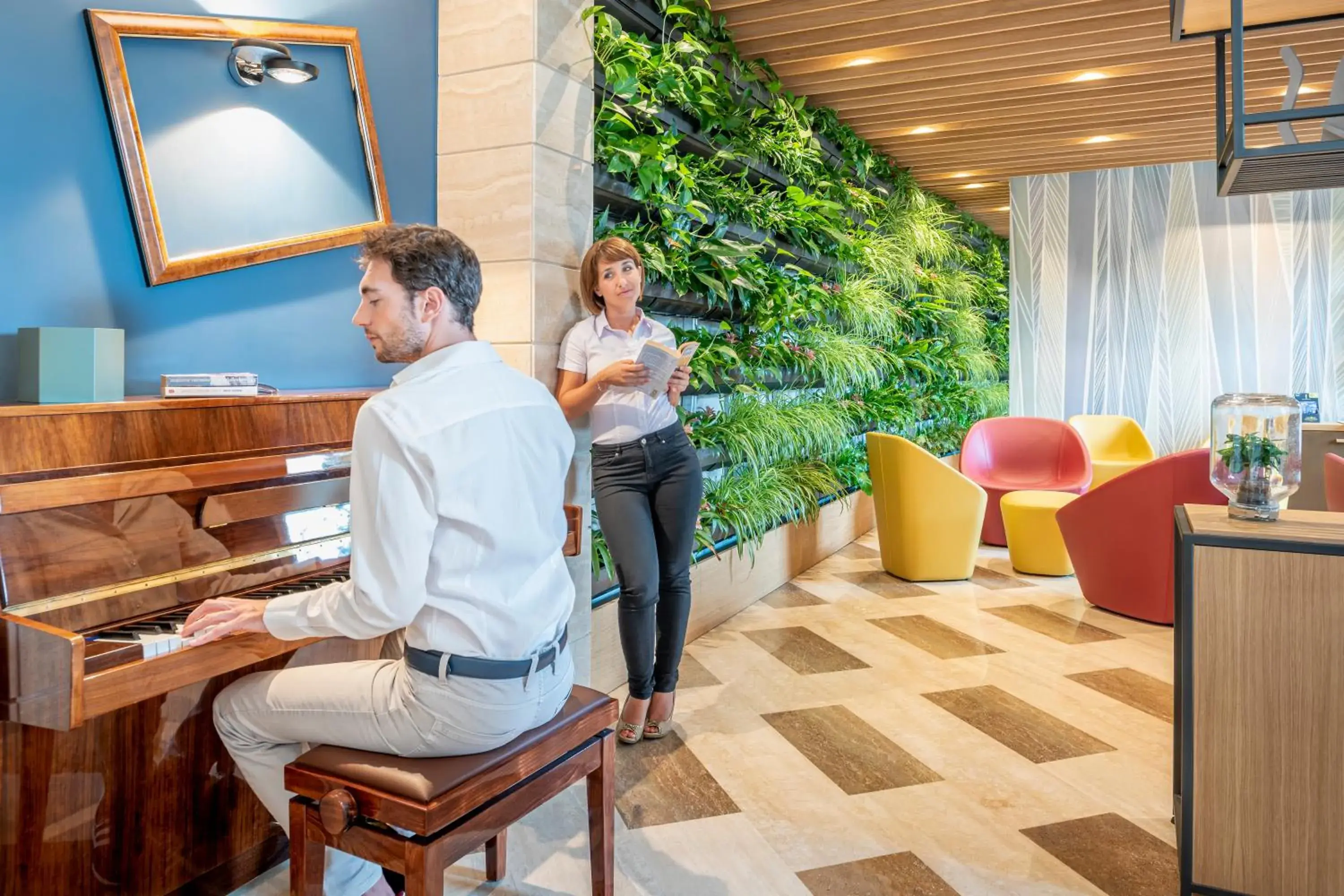 Lobby or reception in Aparthotel Adagio Rome Vatican Lobby or reception in Aparthotel Adagio Rome Vatican