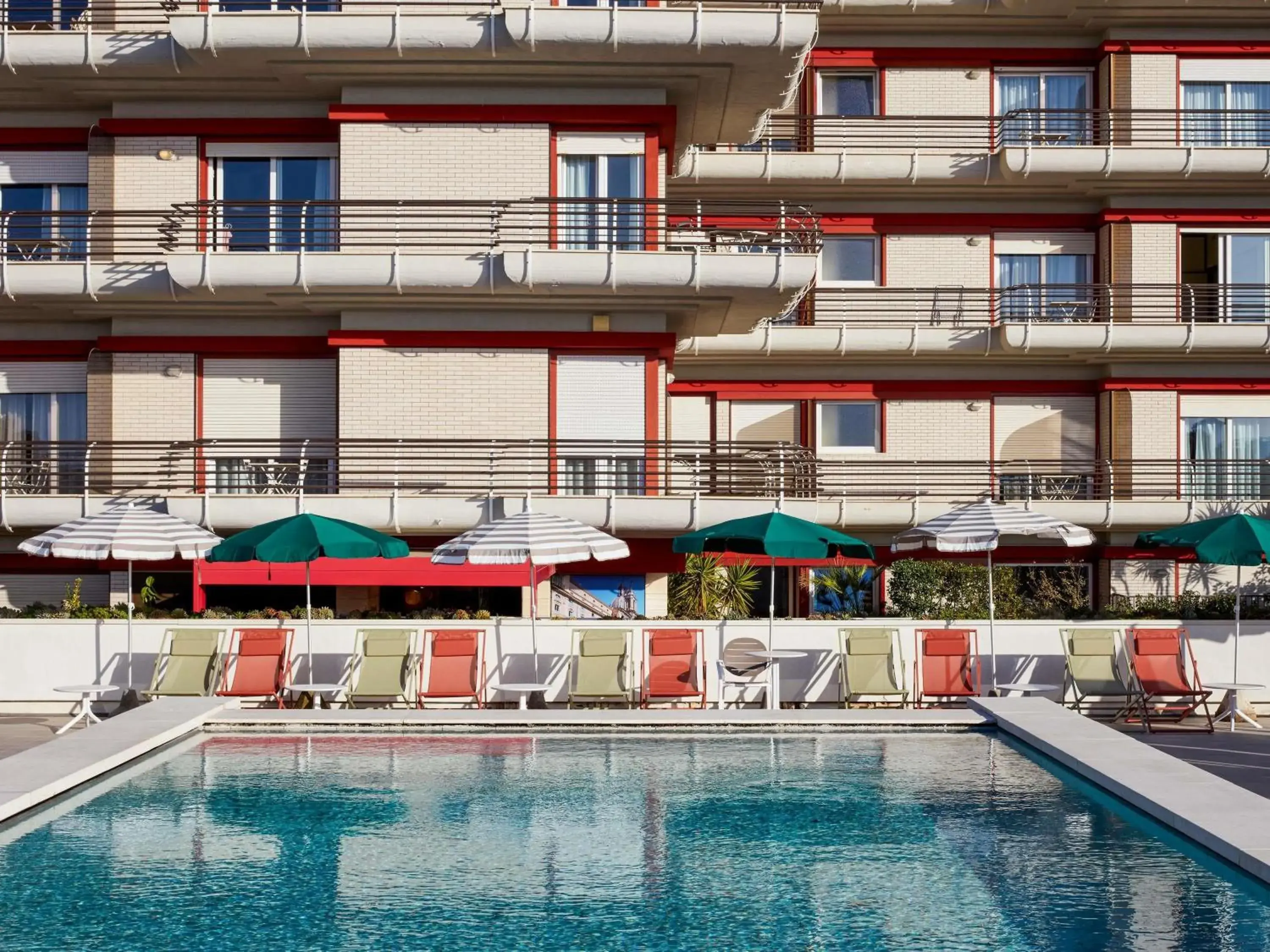 Pool view in Aparthotel Adagio Rome Vatican Pool view in Aparthotel Adagio Rome Vatican