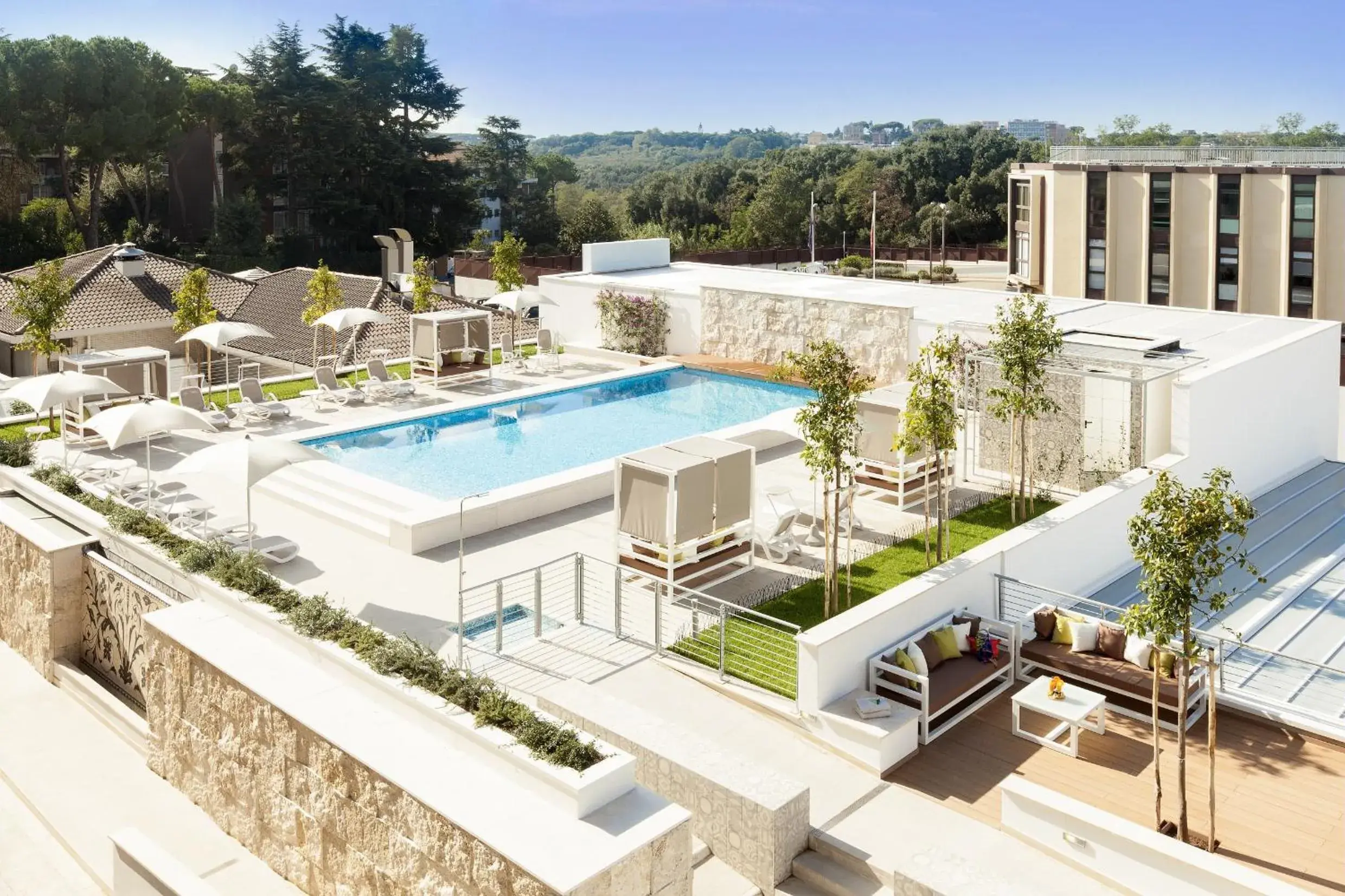 Swimming pool in Aparthotel Adagio Rome Vatican Swimming pool in Aparthotel Adagio Rome Vatican