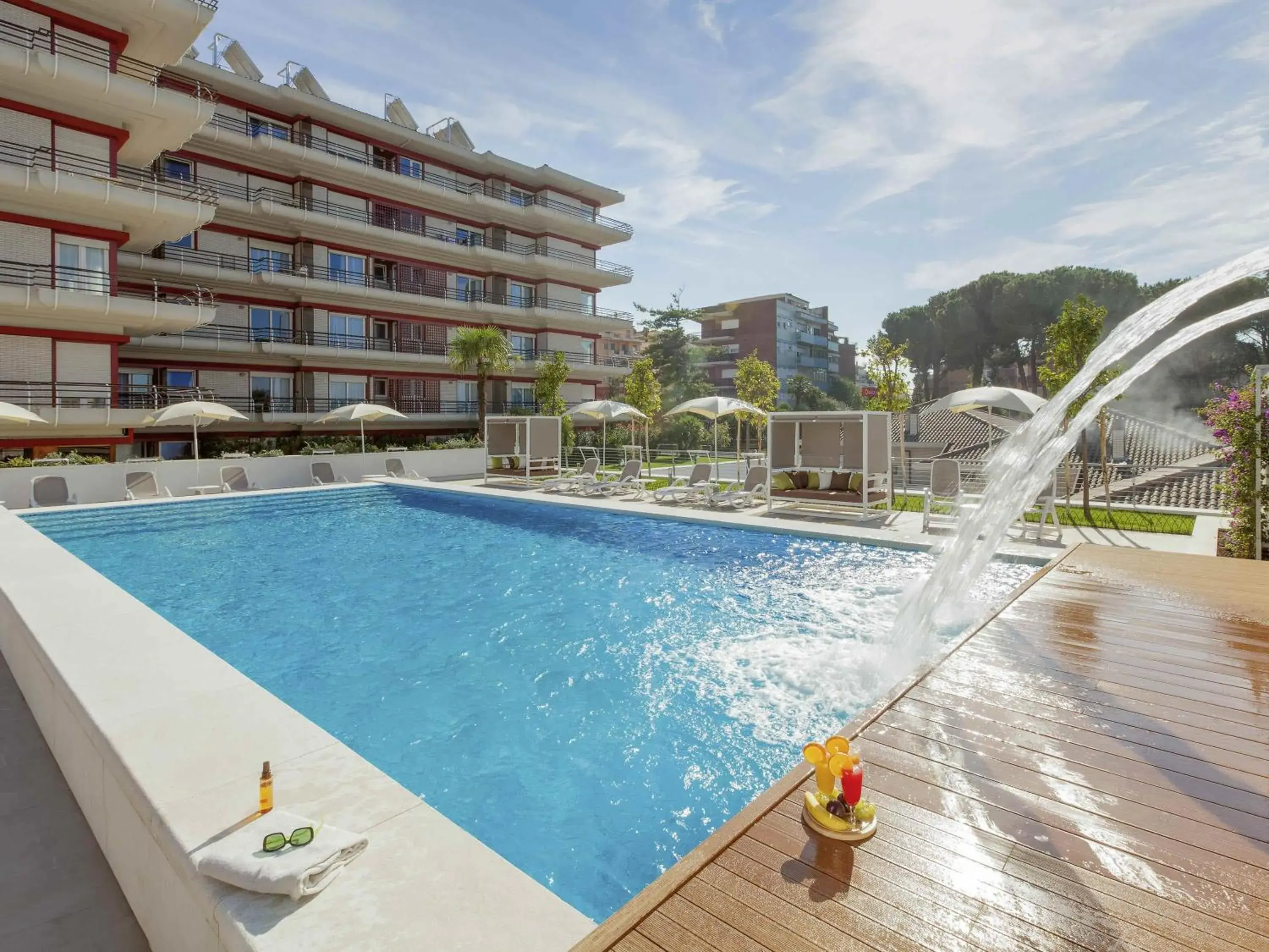 Pool view in Aparthotel Adagio Rome Vatican Pool view in Aparthotel Adagio Rome Vatican