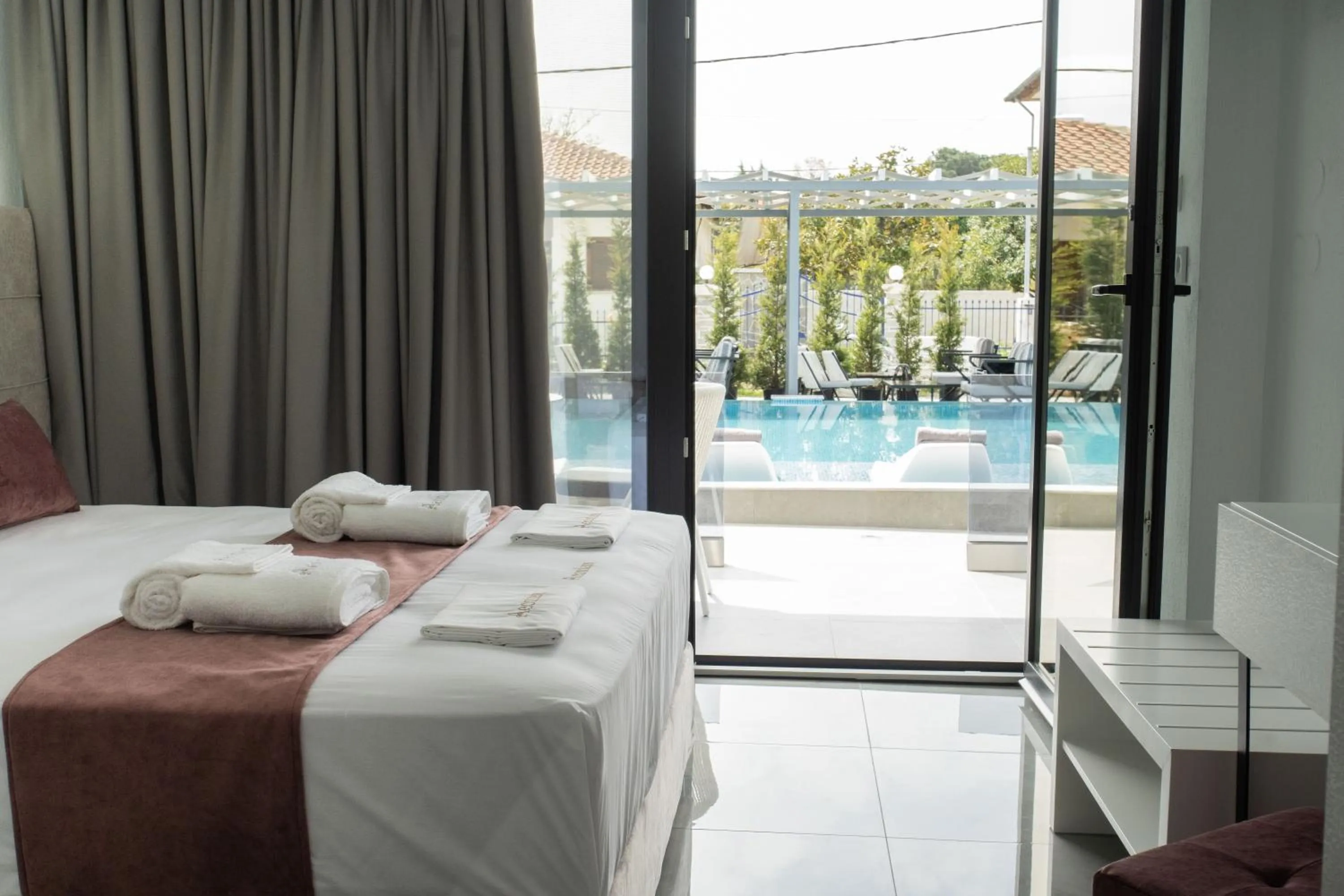 Bedroom, Bed in Aeonian Luxury Suites Asprovalta, Adults Only & Kids 12 Plus