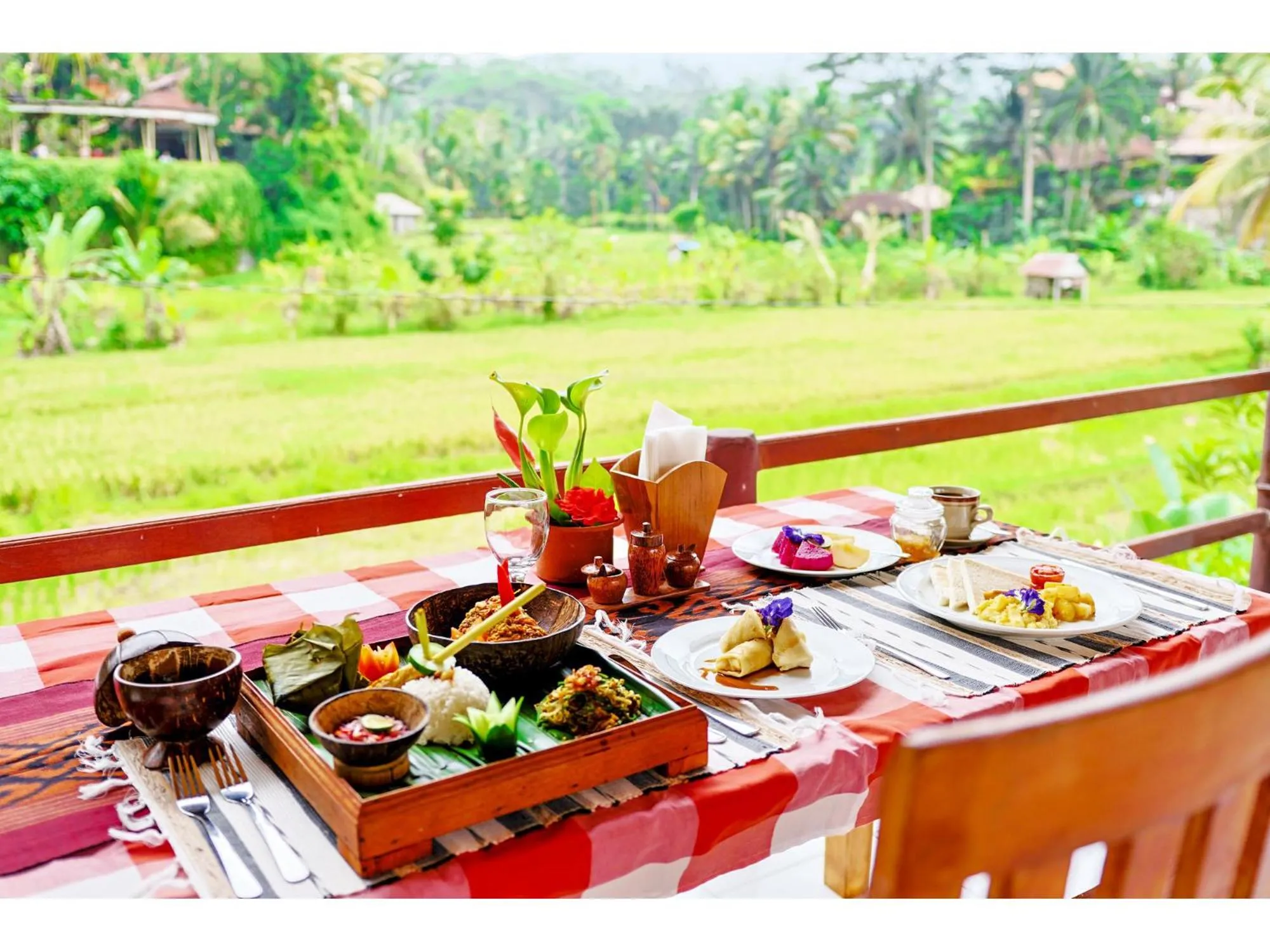 Dining area in Gongwi Cottages Sidemen