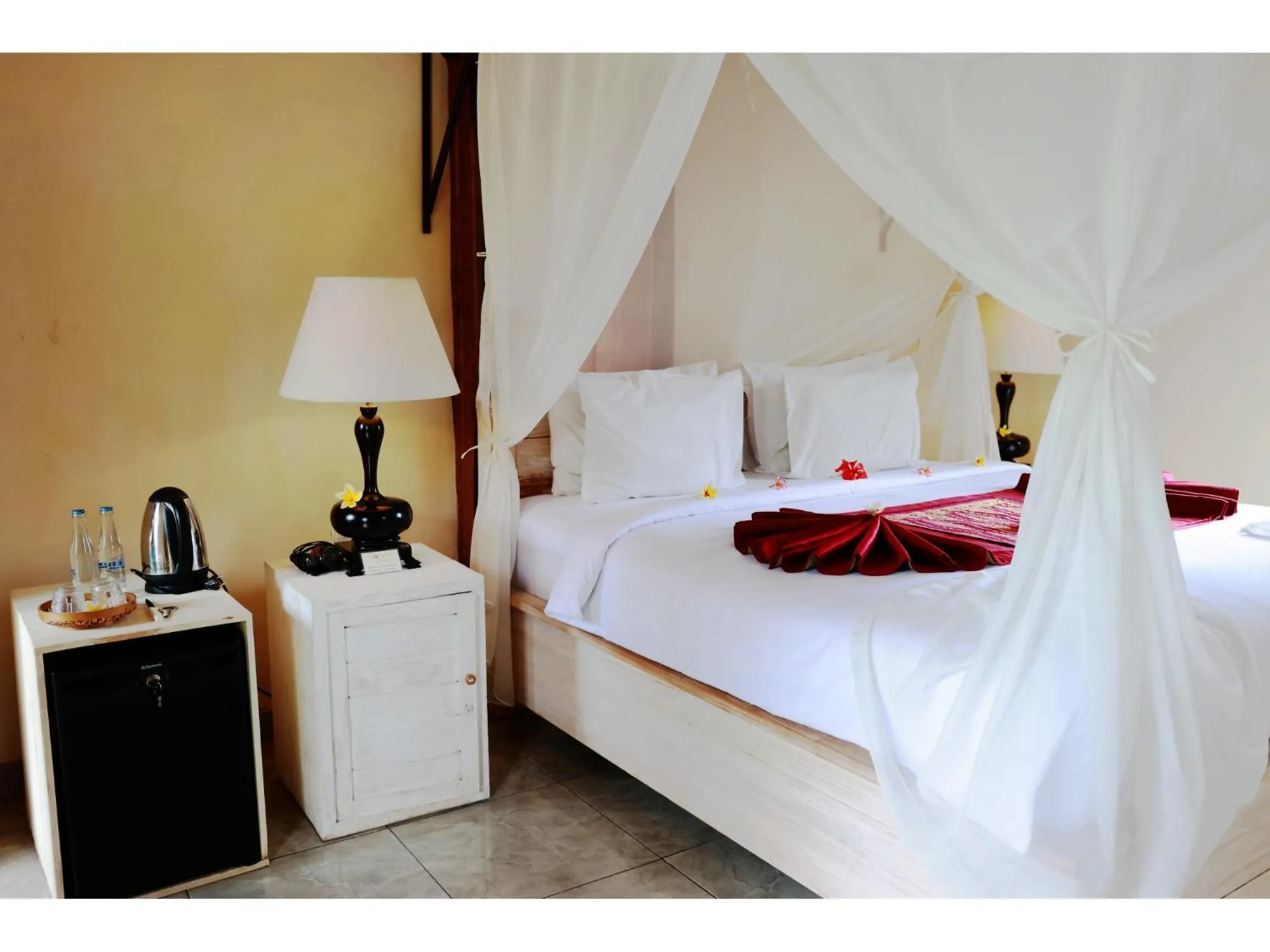 Bed in Gongwi Cottages Sidemen