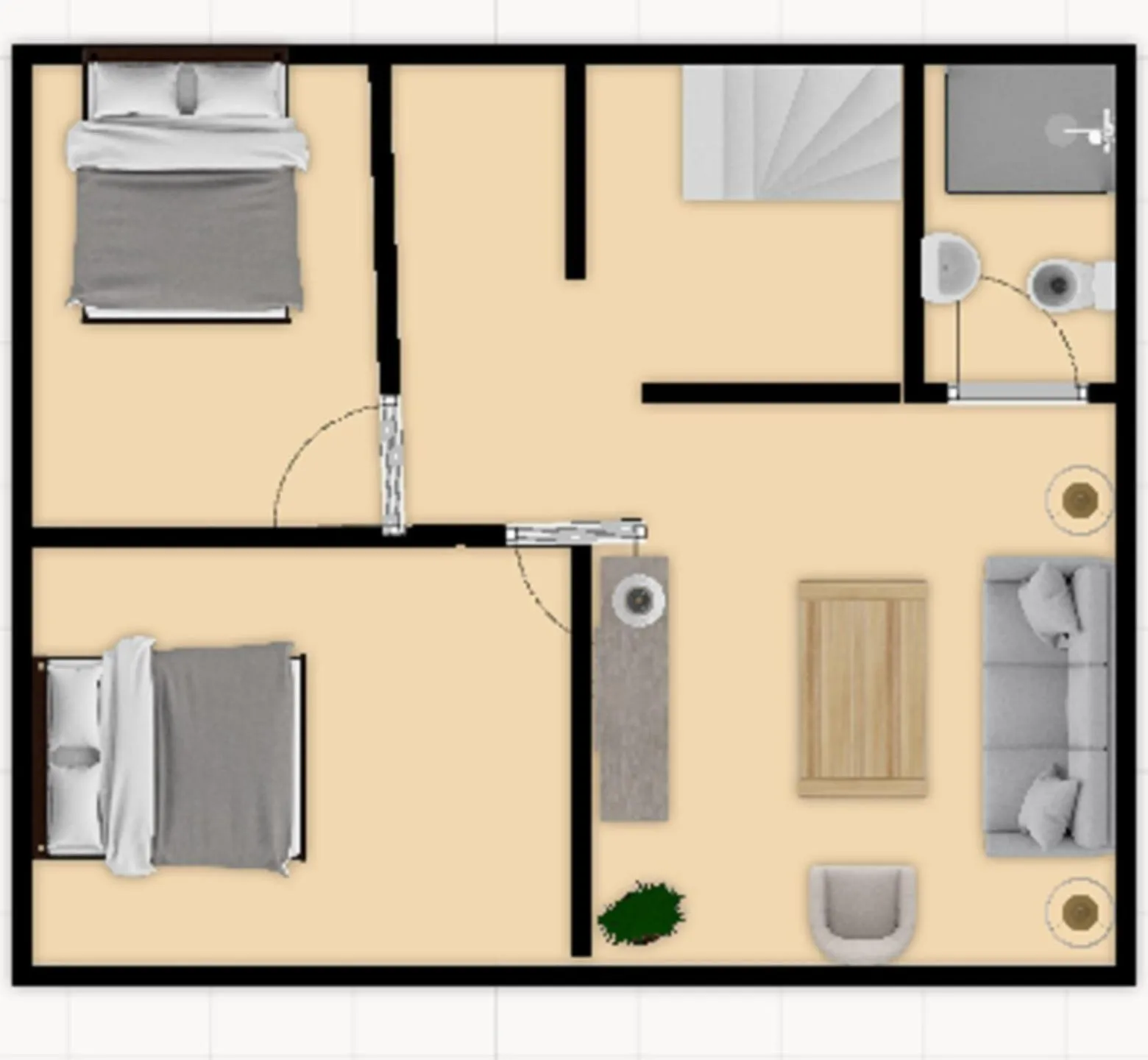 Floor plan in La Connexion, Gay Men Only