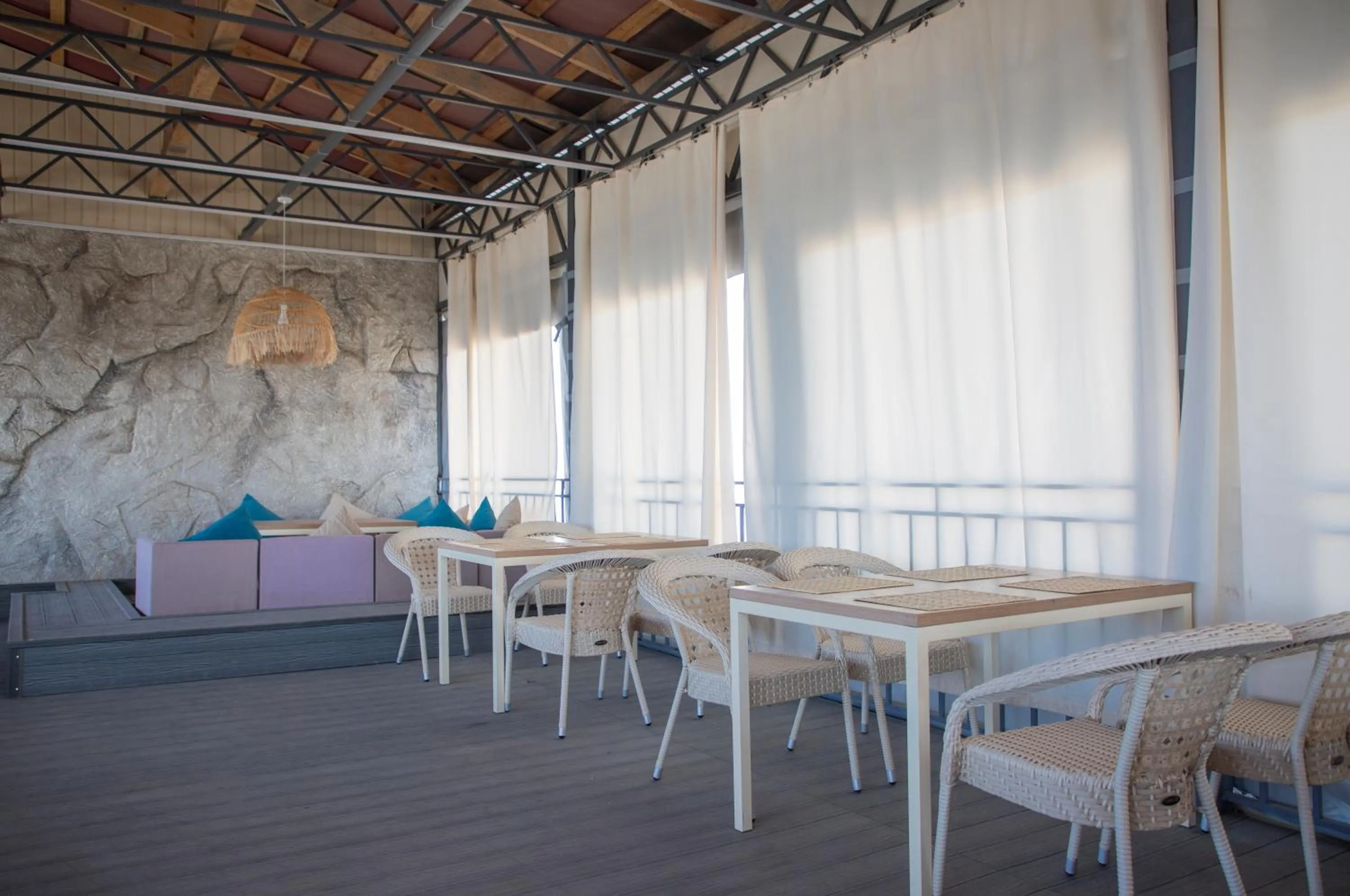 Seating area in Silence hotel