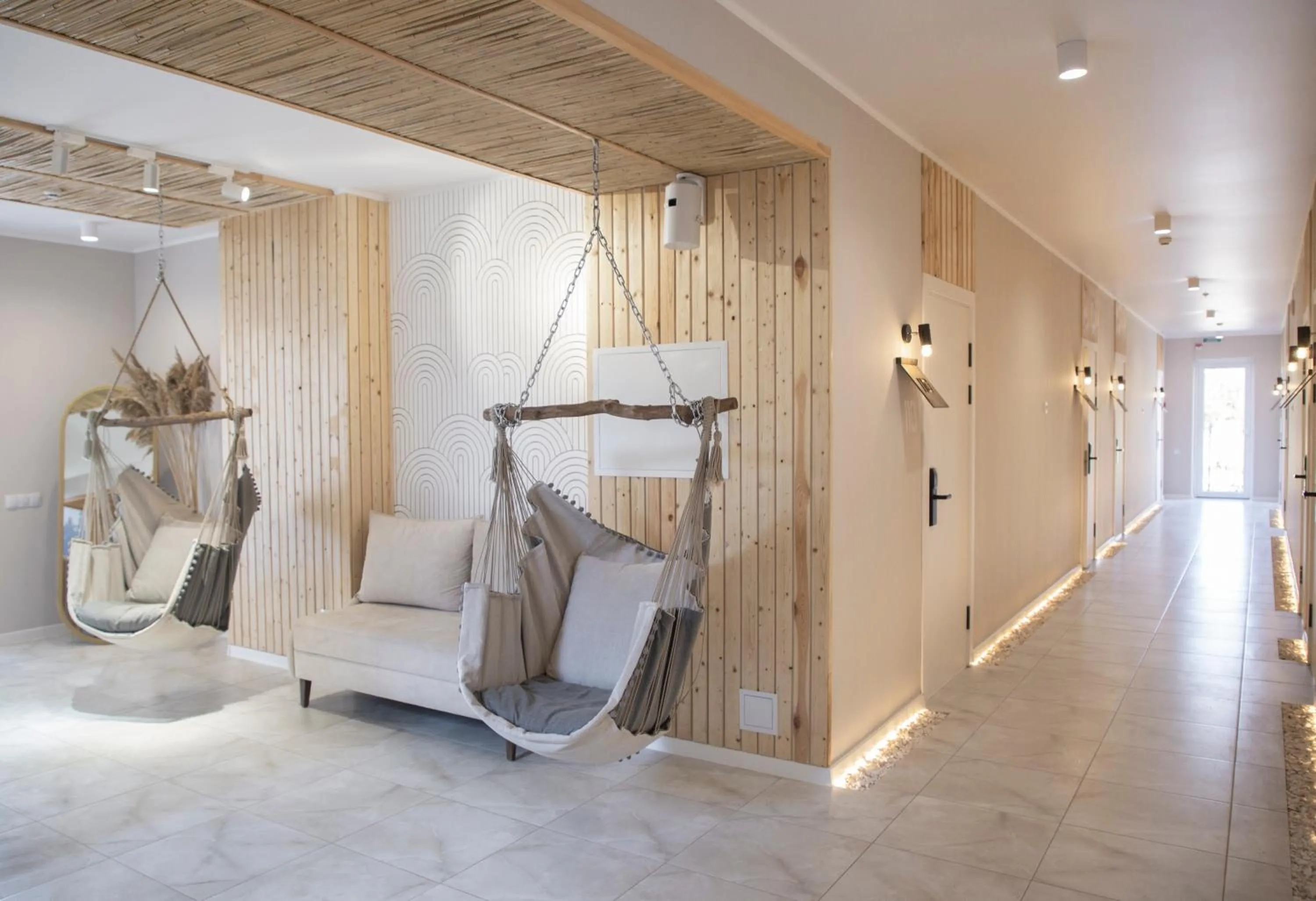 Seating area in Silence hotel