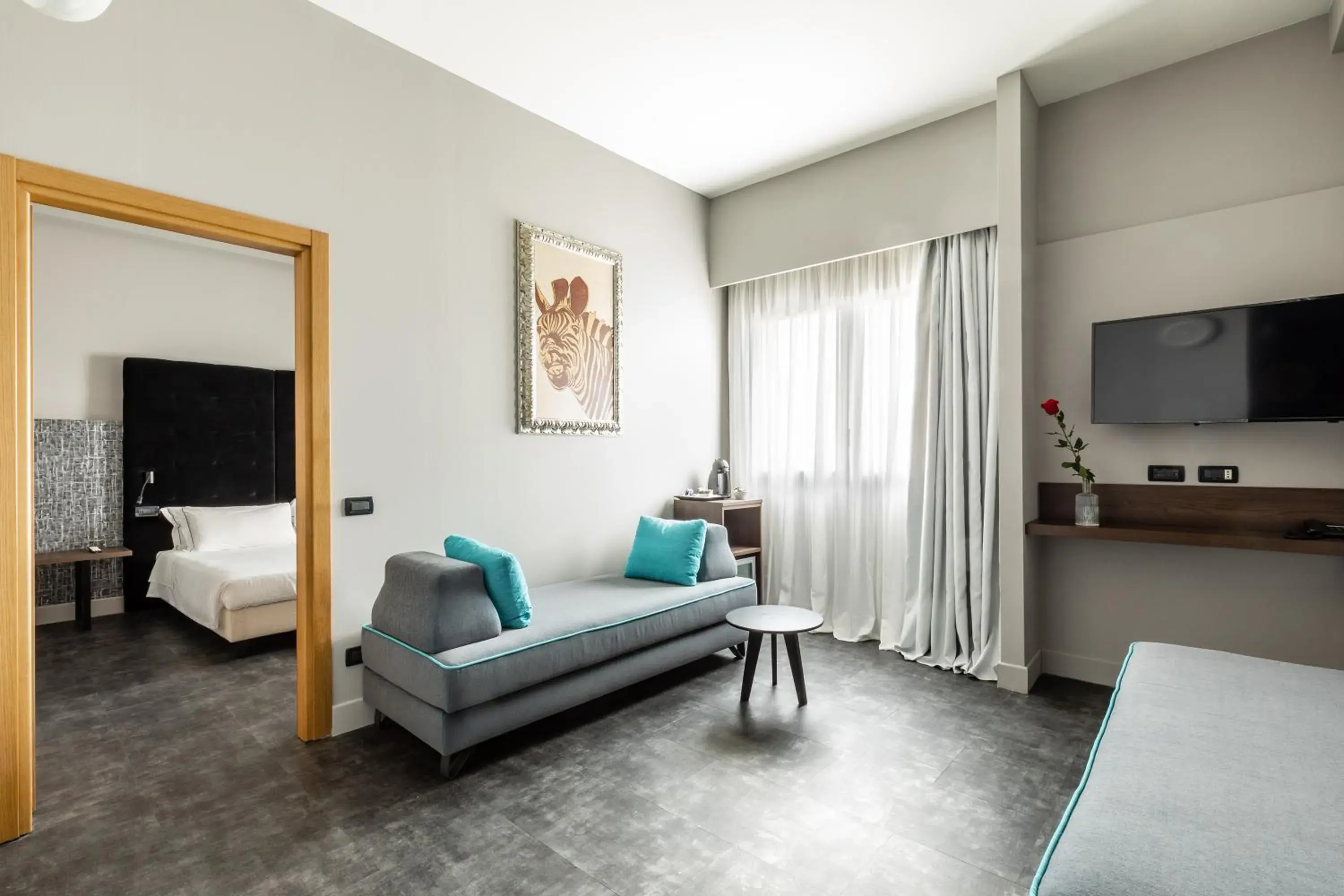 Communal lounge/ TV room, Bed in Anusca Palace Hotel Communal lounge/ TV room, Bed in Anusca Palace Hotel