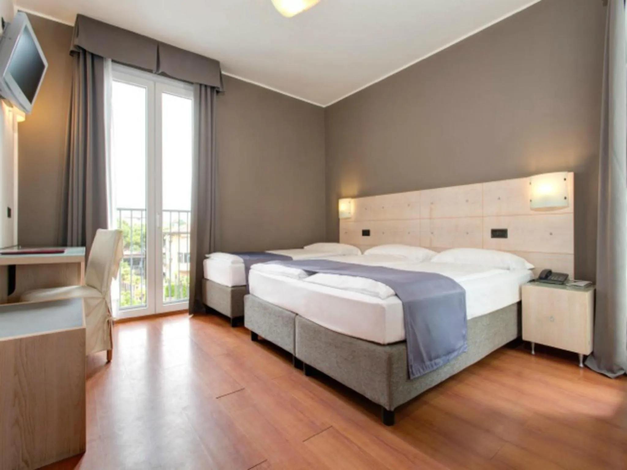 Bed in Victoria Frontemare Beach & Spa Hotel Jesolo